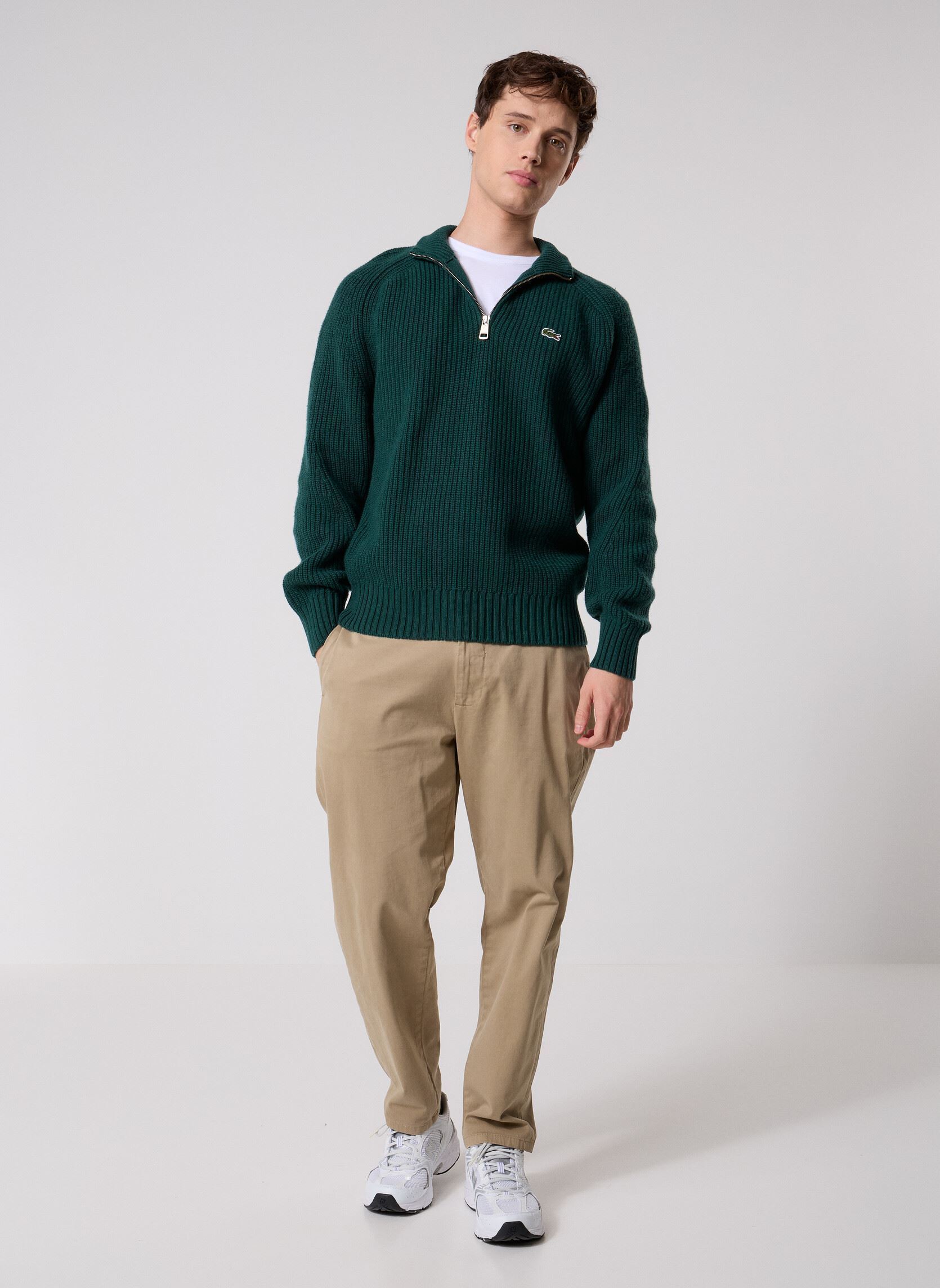 Pullover Pull Demi-Zip AH3134 herren grün Lacoste Pullover Pull Demi-Zip AH3134 herren grün SINOPLE