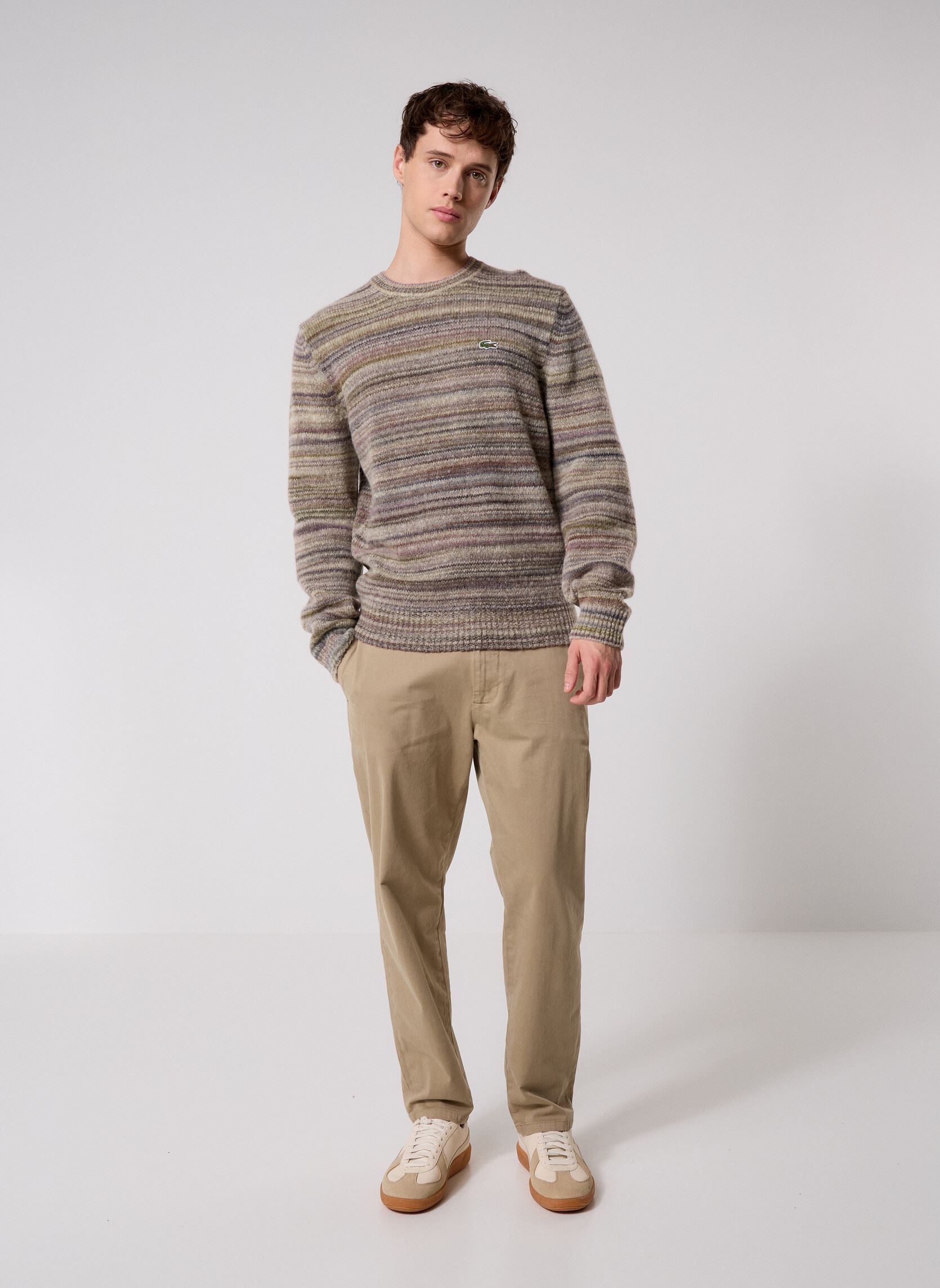 Pulls Pull Col Rond AH5221 homme marron Lacoste Pulls Pull Col Rond AH5221 homme marron ARGENT CHINE / OPIUM