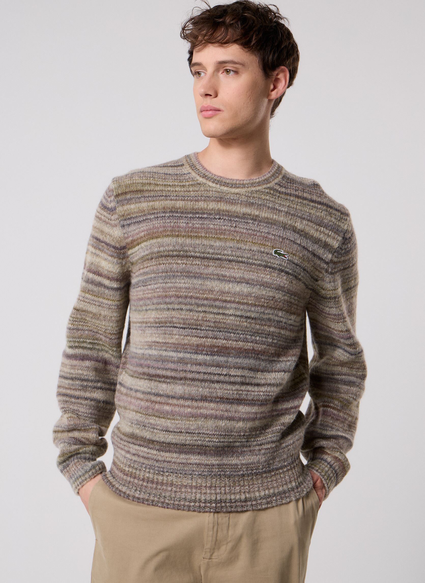 Vêtements Lacoste Pull Col Rond AH5221 pour Homme