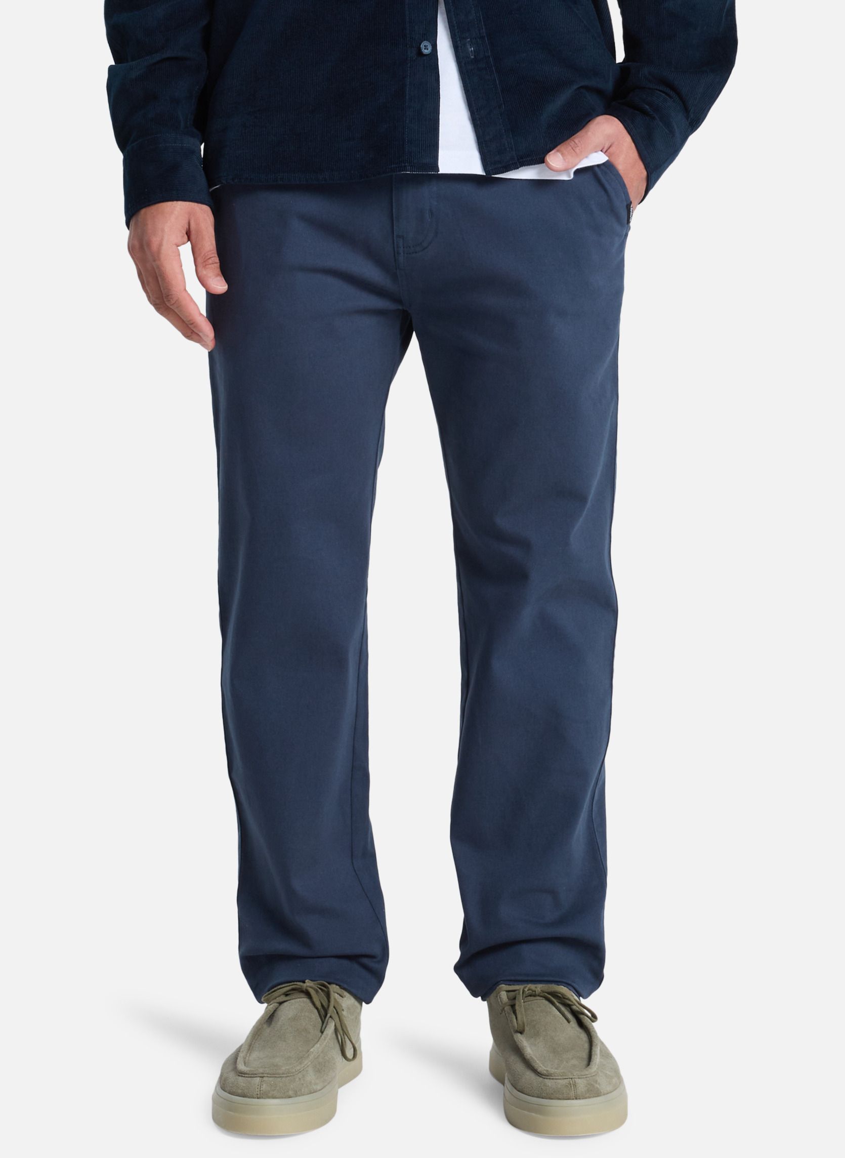 Pantalons droits Pantalon UNION STRAIGHT TAPPERED homme bleu Quiksilver Pantalons droits Pantalon UNION STRAIGHT TAPPERED homme bleu Bleu foncé