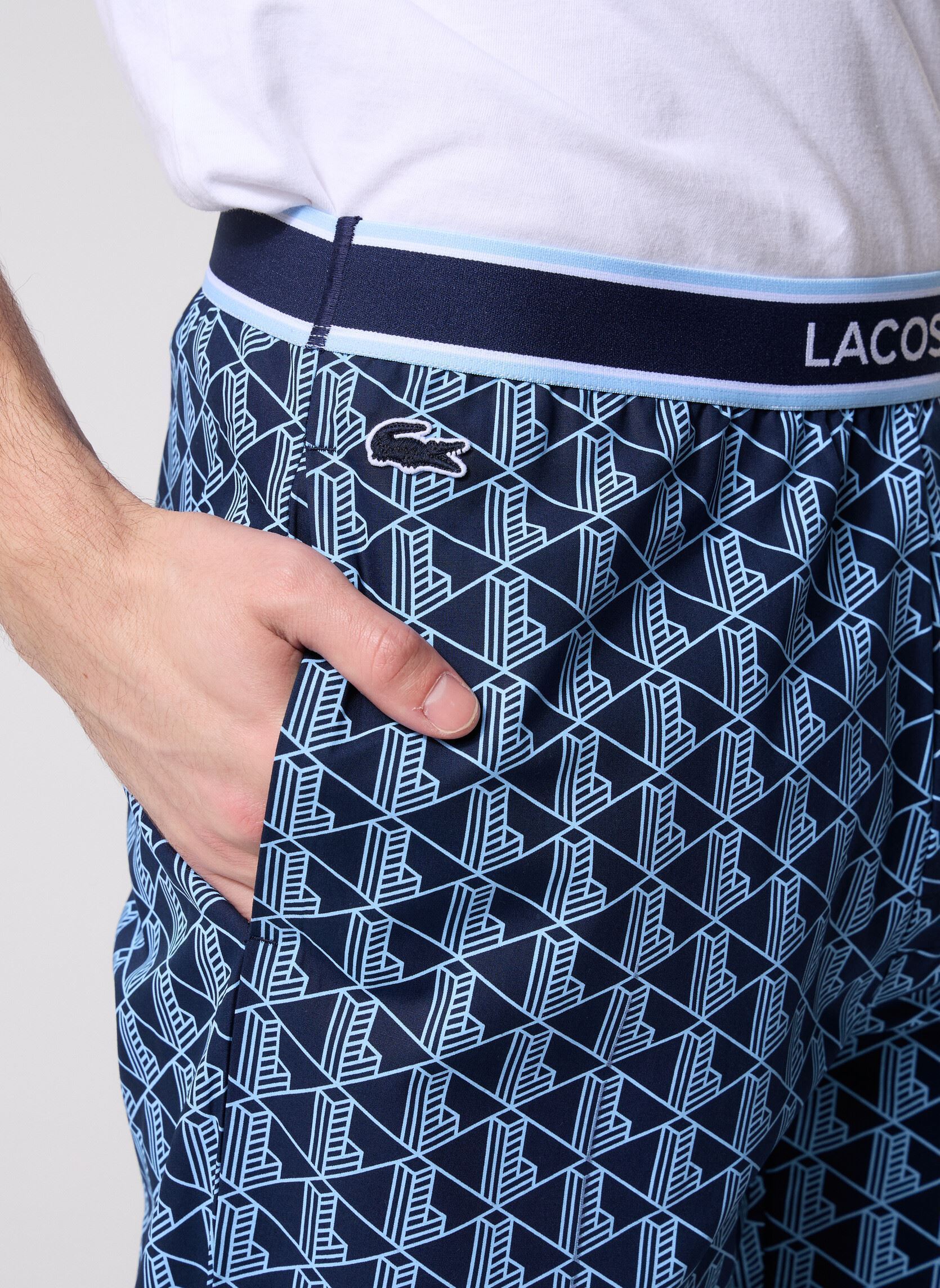 Joggingbroeken Bas De Pyjama 3H4981 heren blauw Lacoste Joggingbroeken Bas De Pyjama 3H4981 heren blauw MARINE/PANORAMA