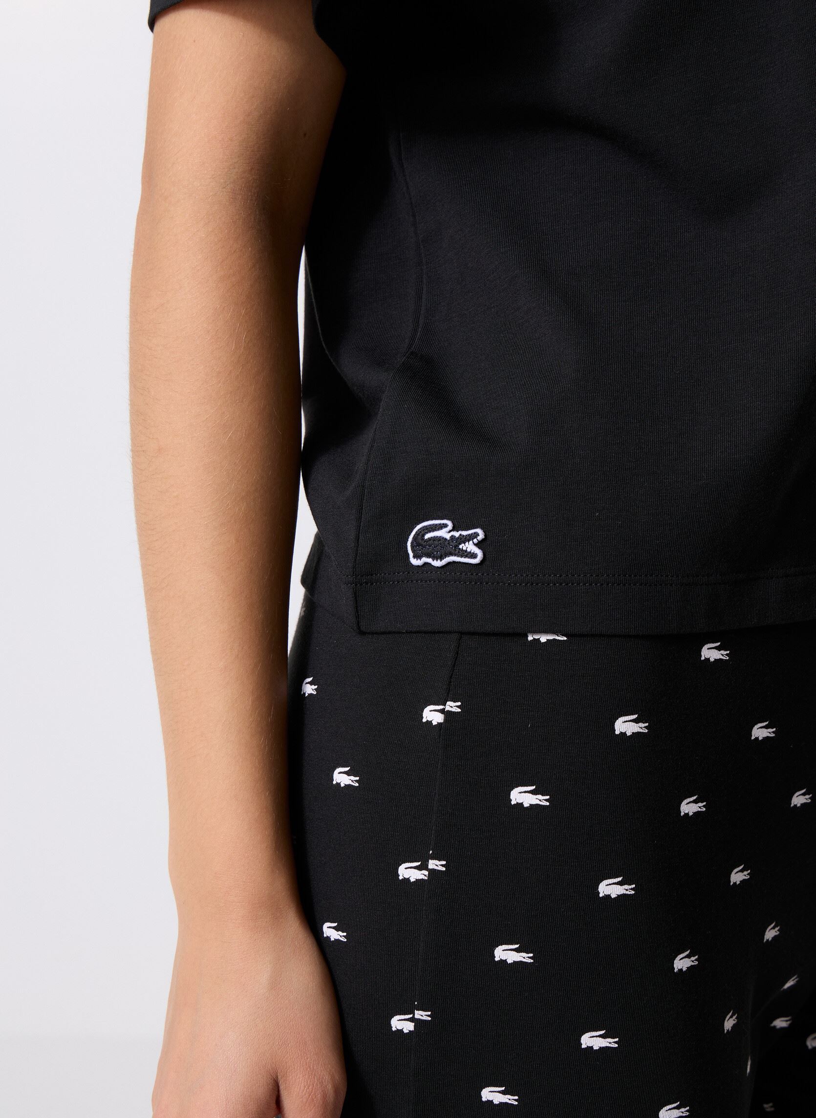 Vêtements Ensemble de pyjama 4F3925 femme noir Lacoste Vêtements Ensemble de pyjama 4F3925 femme noir NOIR/BLANC