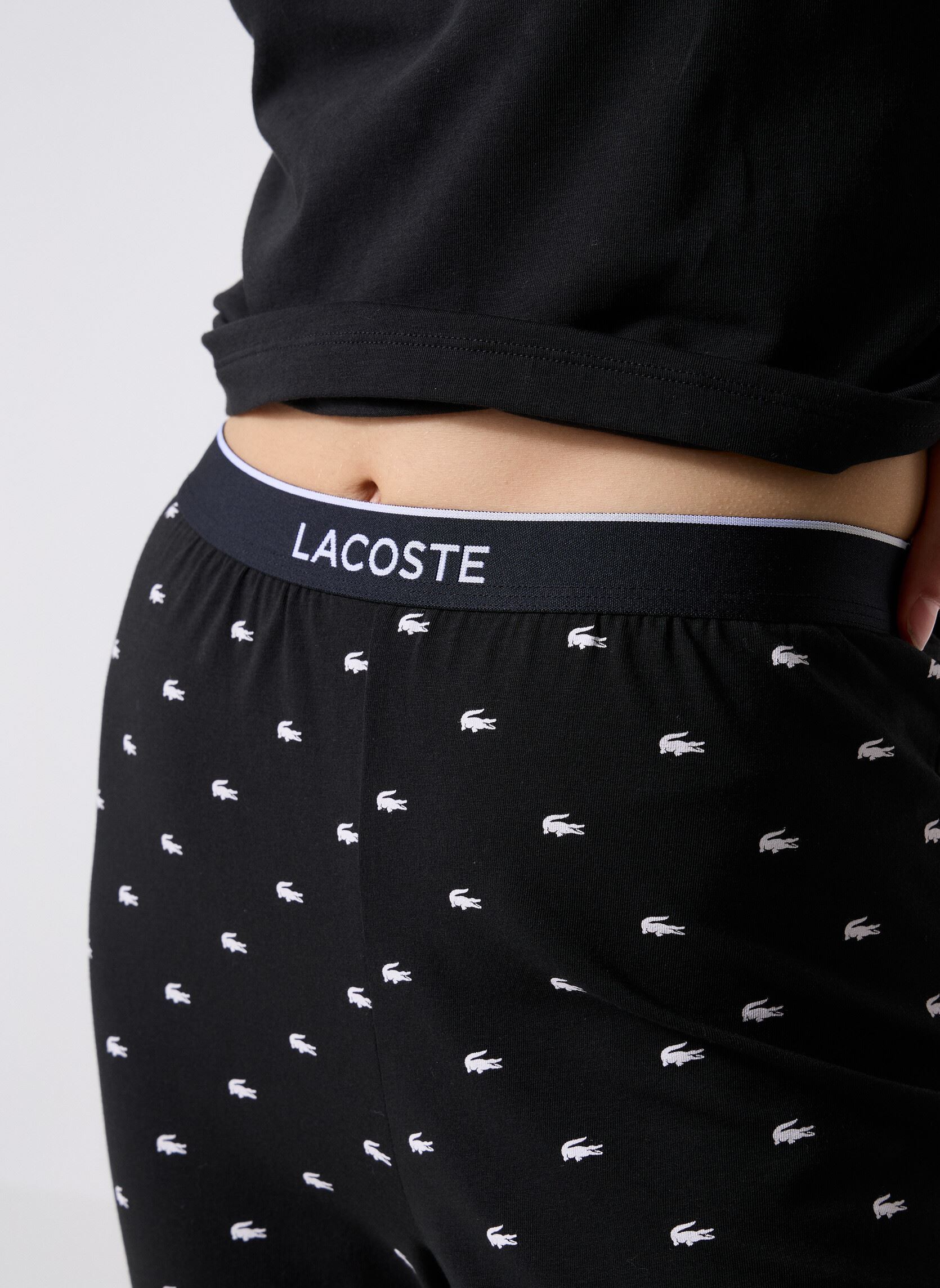 Vêtements Ensemble de pyjama 4F3925 femme noir Lacoste Vêtements Ensemble de pyjama 4F3925 femme noir NOIR/BLANC