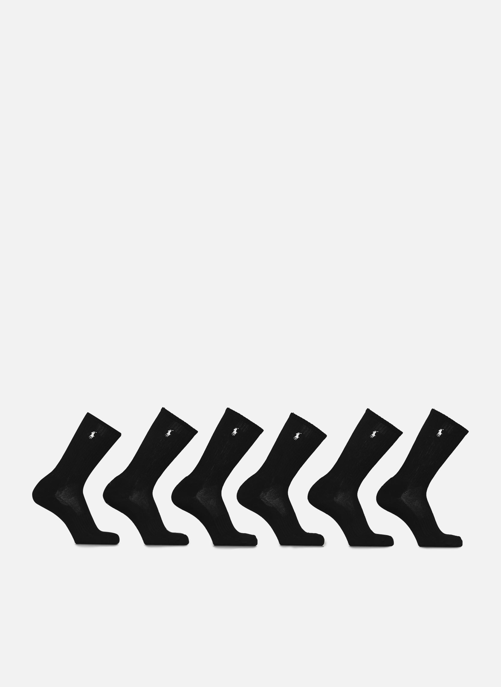 Chaussettes hautes Polo Ralph Lauren 6 PACK CREW Unique - vue 3
