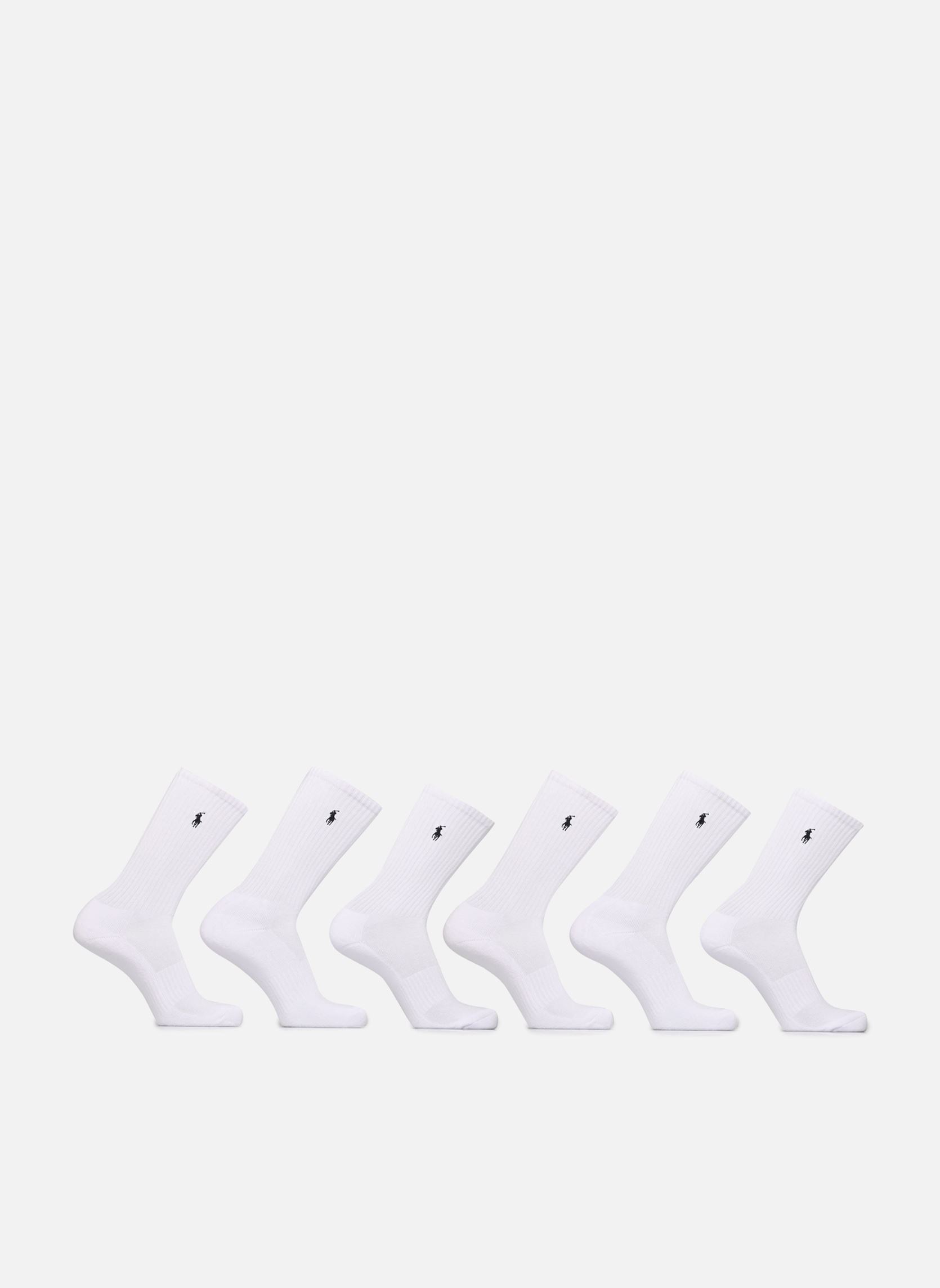 Chaussettes hautes Polo Ralph Lauren 6 PACK CREW Unique - vue 4