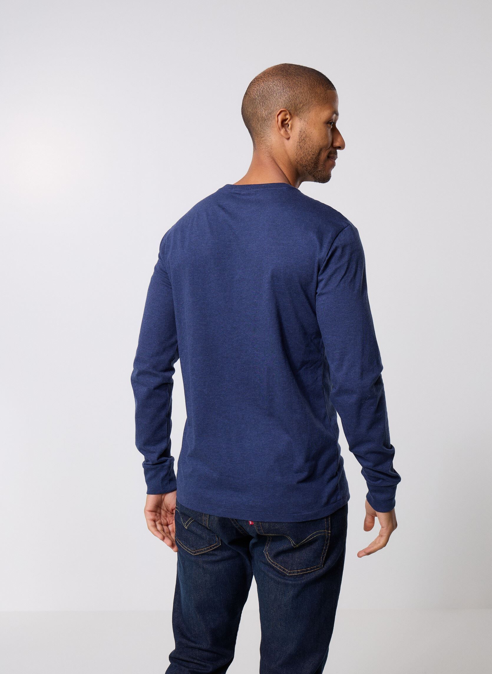 Tee-shirts Lscncmslm5-Long Sleeve-T-Shirt homme vert Polo Ralph Lauren Tee-shirts Lscncmslm5-Long Sleeve-T-Shirt homme vert SPRING NAVY HEATHER/C3958