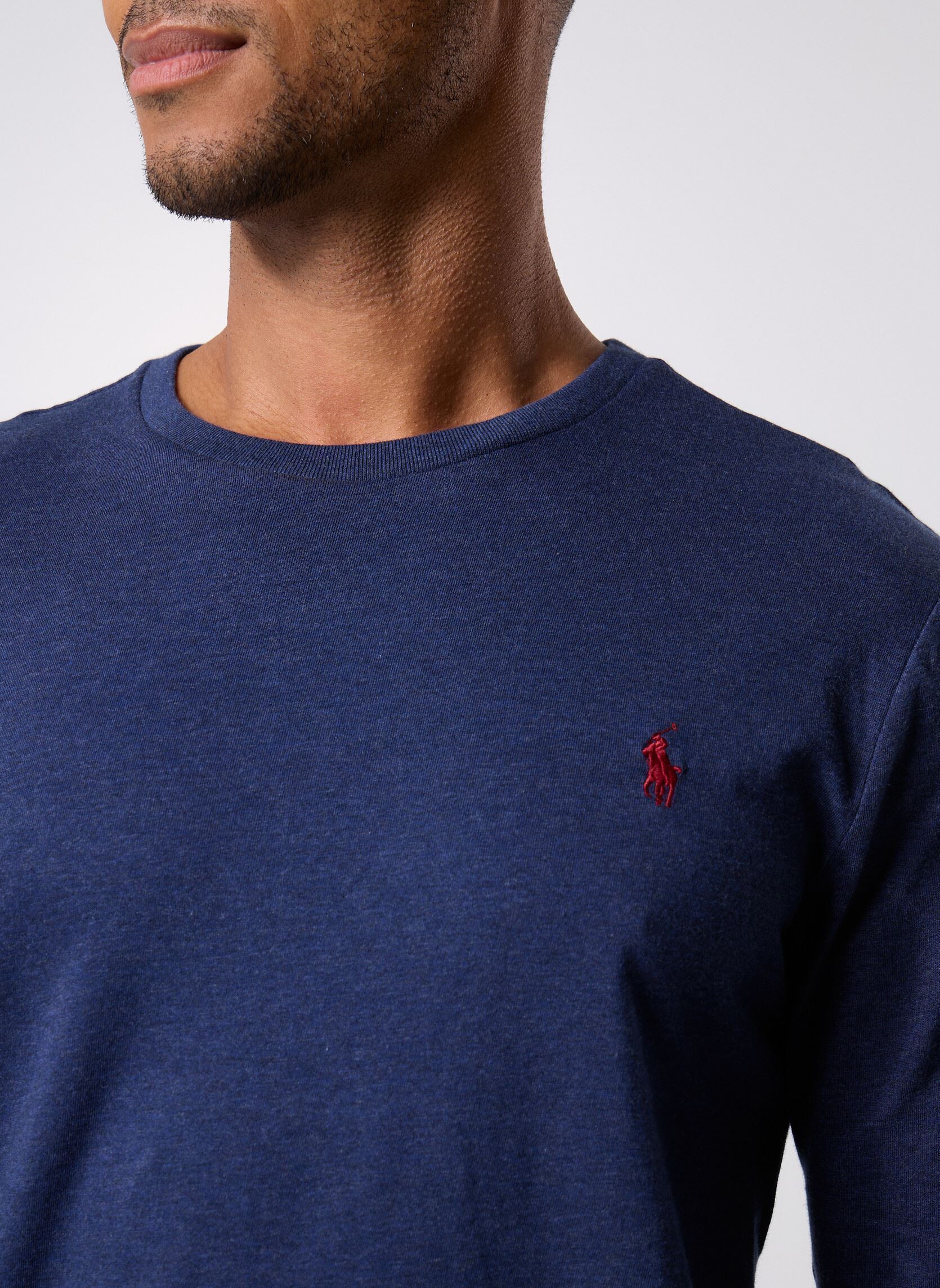 Tee-shirts Lscncmslm5-Long Sleeve-T-Shirt homme vert Polo Ralph Lauren Tee-shirts Lscncmslm5-Long Sleeve-T-Shirt homme vert SPRING NAVY HEATHER/C3958
