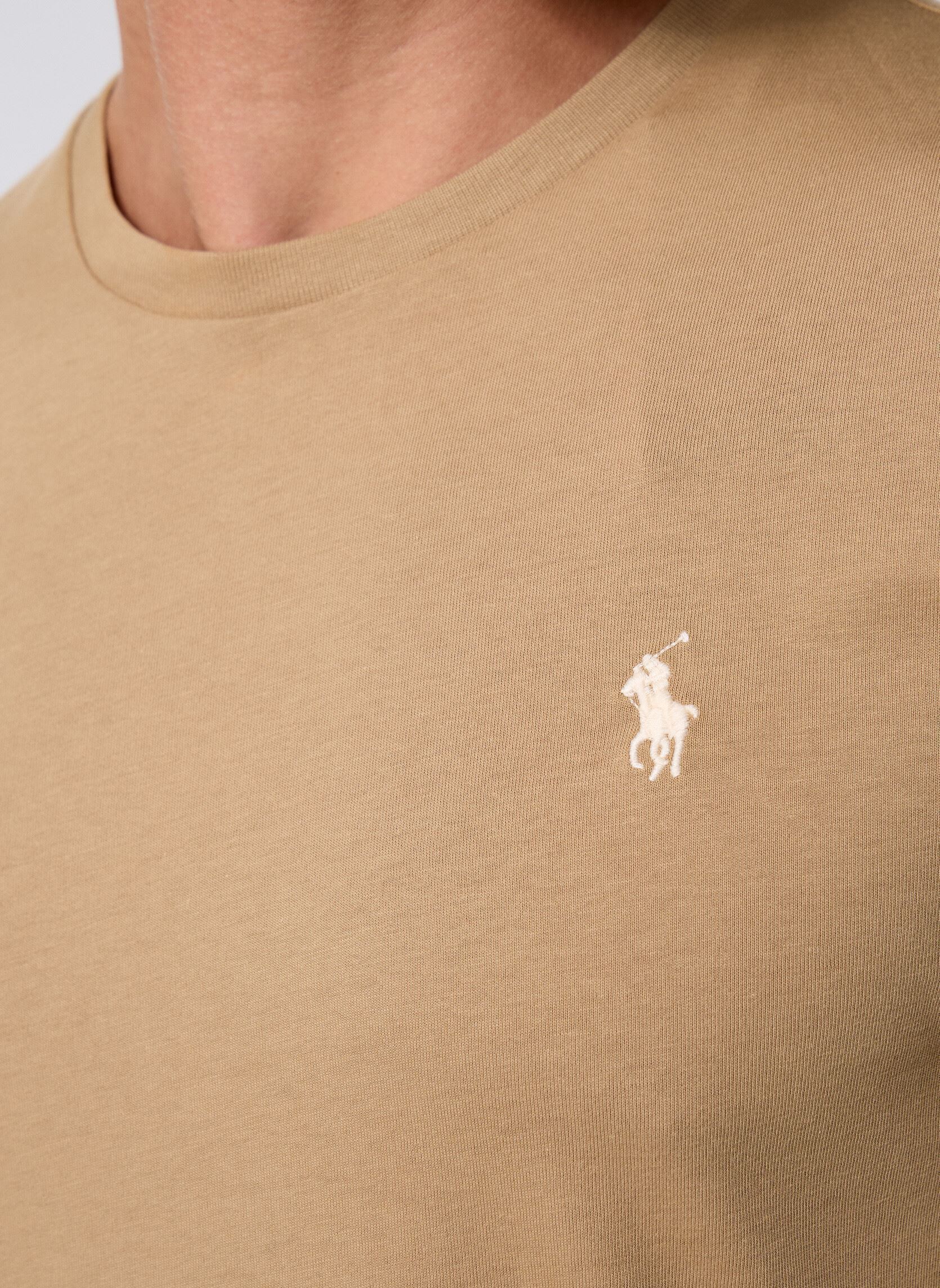 T-shirts Lscncmslm5-Long Sleeve-T-Shirt heren beige Polo Ralph Lauren T-shirts Lscncmslm5-Long Sleeve-T-Shirt heren beige CAFE TAN/C8176