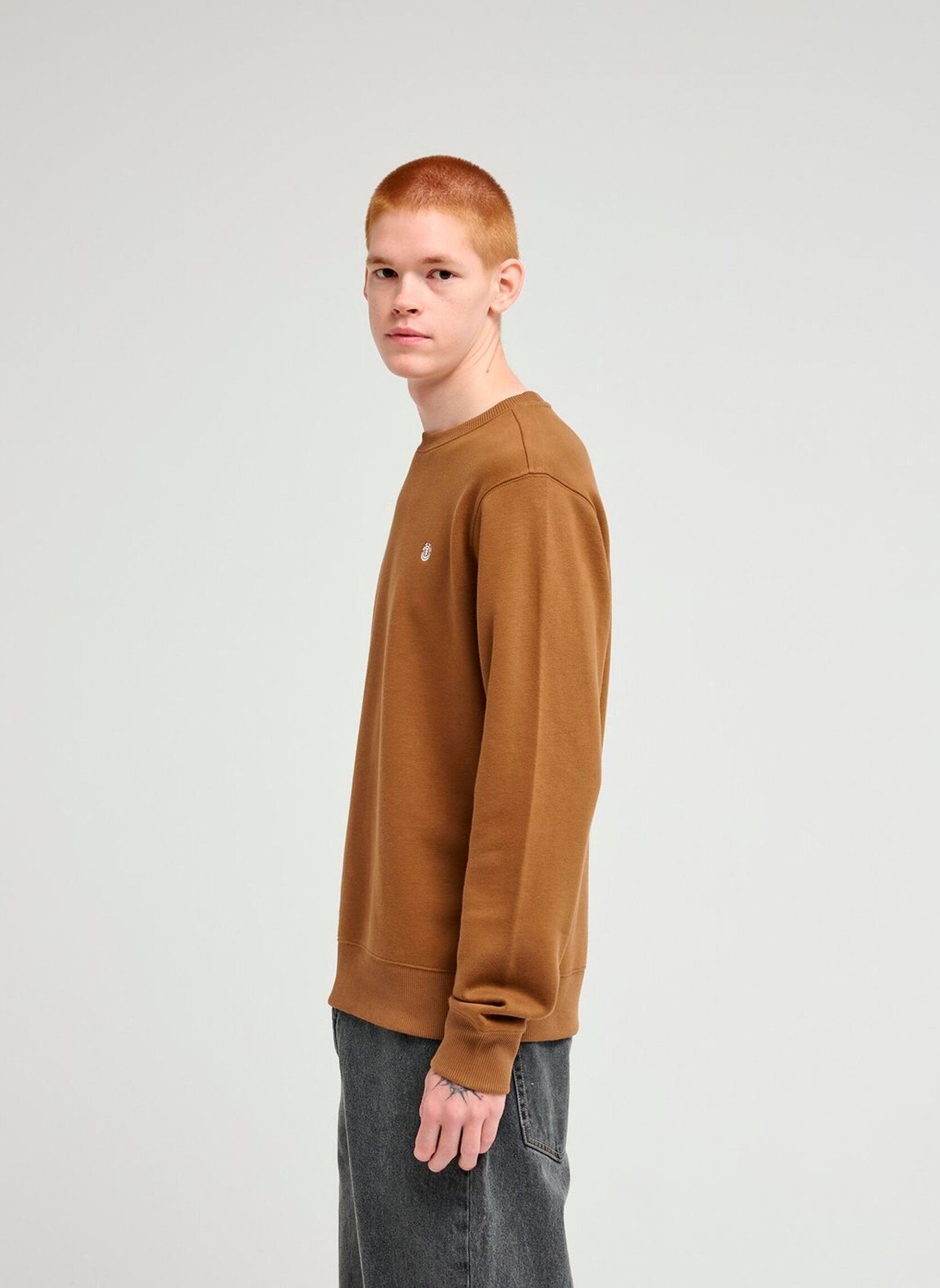 Sweatshirts Icon Embroidery Cr herren braun Element Sweatshirts Icon Embroidery Cr herren braun SEPIA