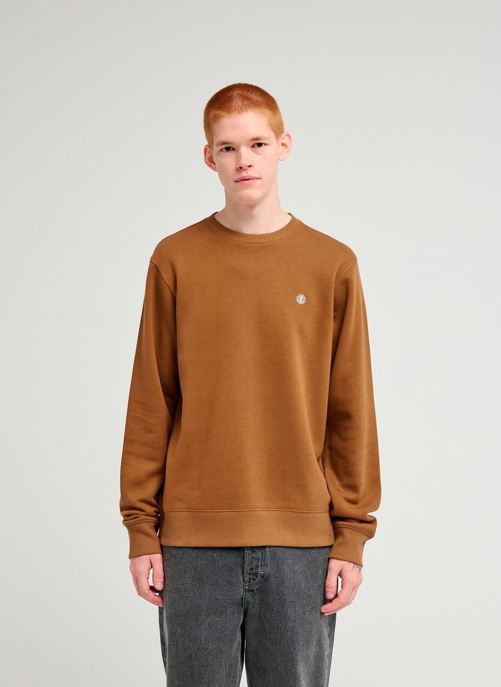 Sweatshirts Icon Embroidery Cr herren braun Element Sweatshirts Icon Embroidery Cr herren braun SEPIA
