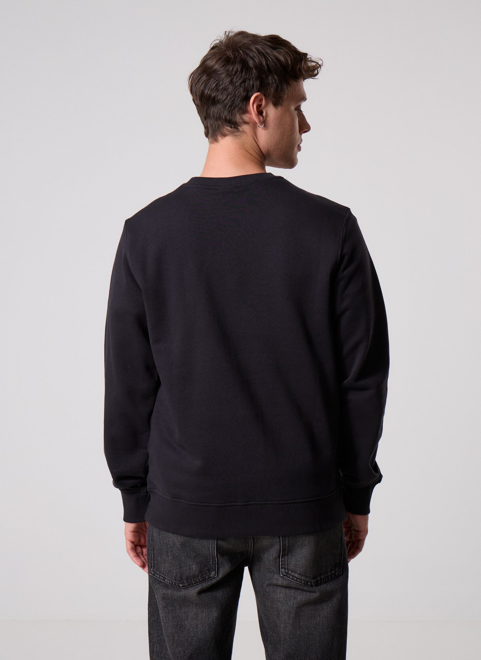 Sweats Icon Embroidery Cr homme noir Element Sweats Icon Embroidery Cr homme noir FLINT BLACK