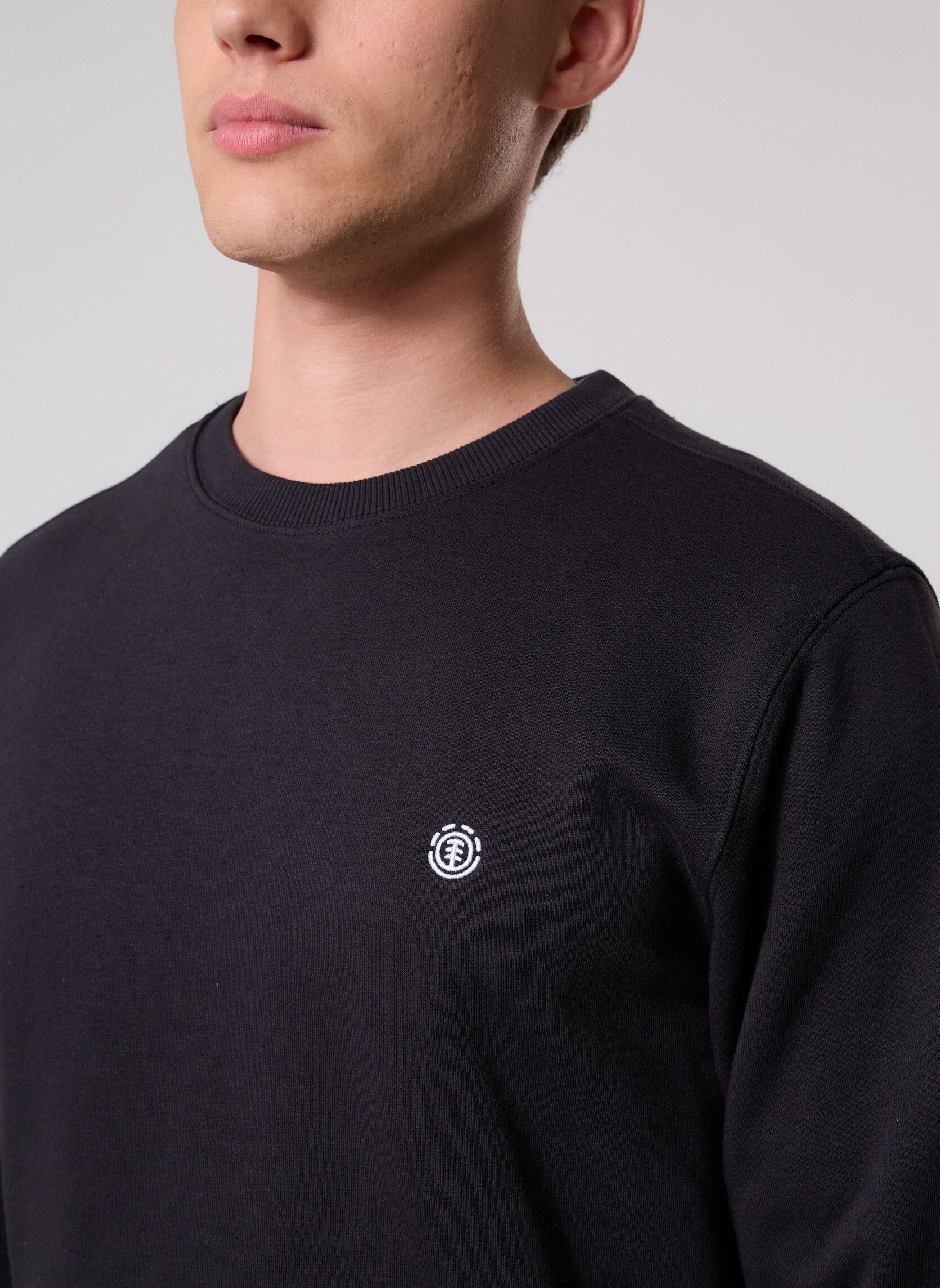 Sweats Icon Embroidery Cr homme noir Element Sweats Icon Embroidery Cr homme noir FLINT BLACK