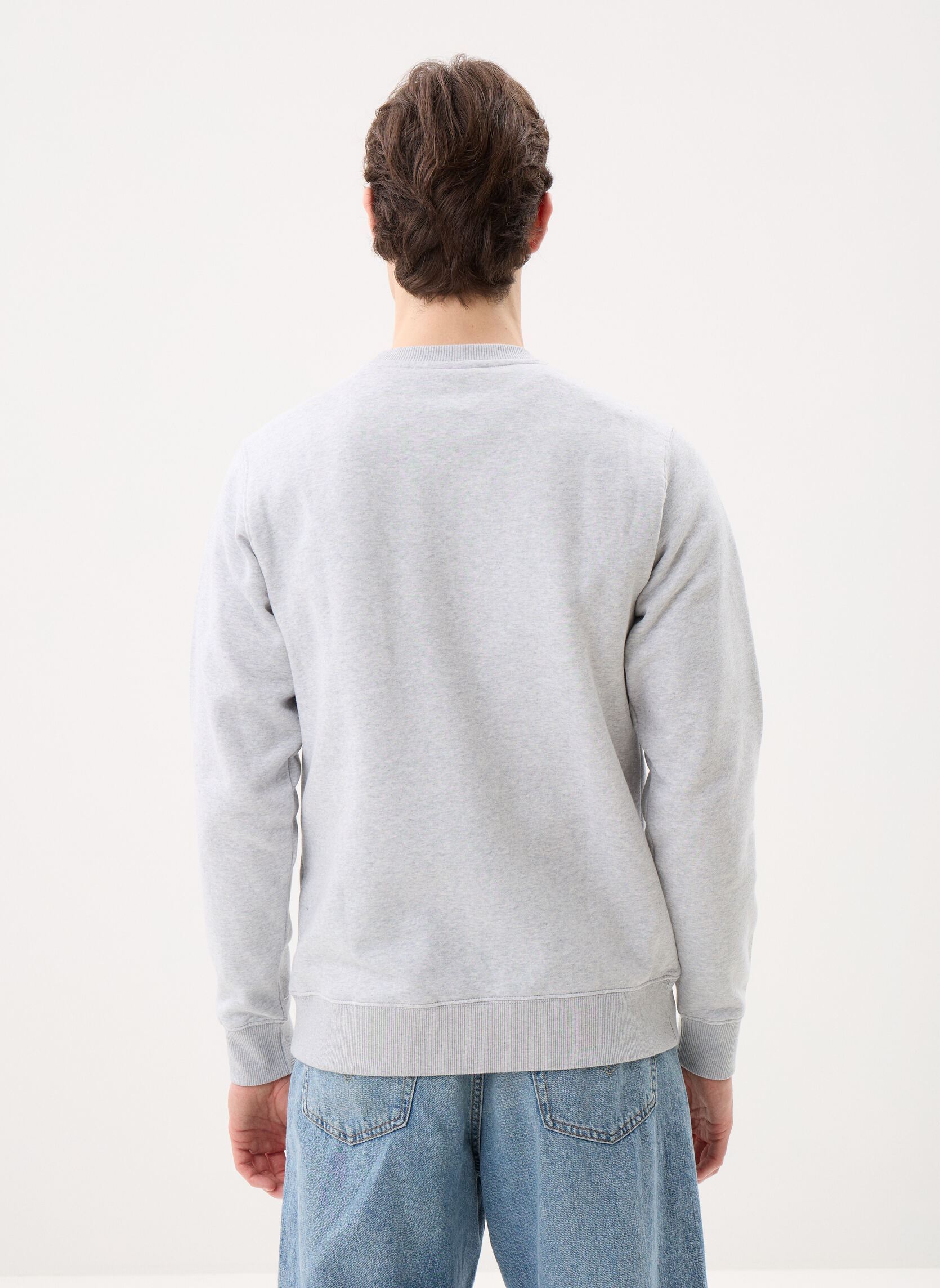 Sweatshirts Icon Embroidery Cr heren grijs Element Sweatshirts Icon Embroidery Cr heren grijs MID GREY HEATHER