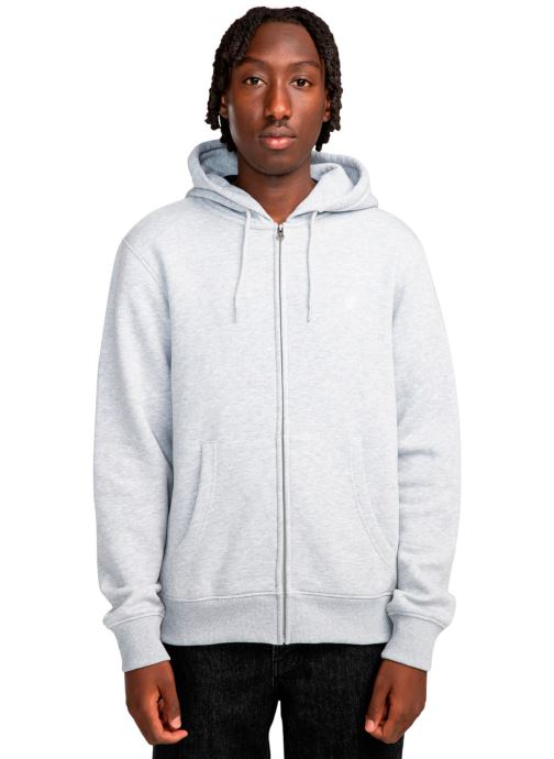 Element Sweats zippés Icon Embroidery Zh homme gris