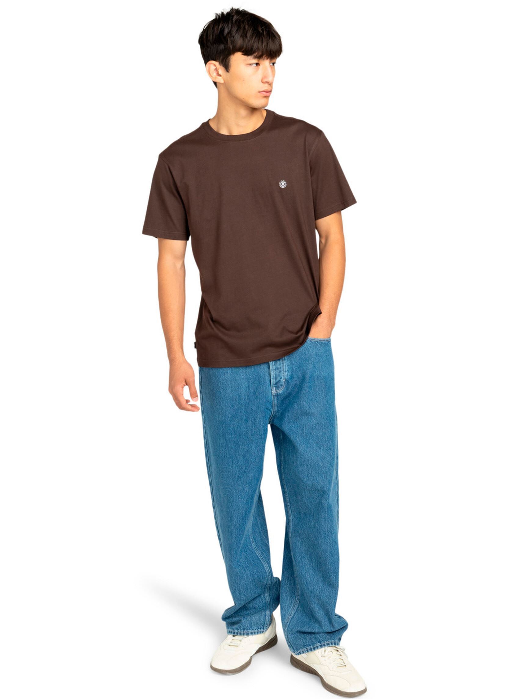 Tee-shirts manches courtes Crail Ss homme marron Element Tee-shirts manches courtes Crail Ss homme marron JAVA
