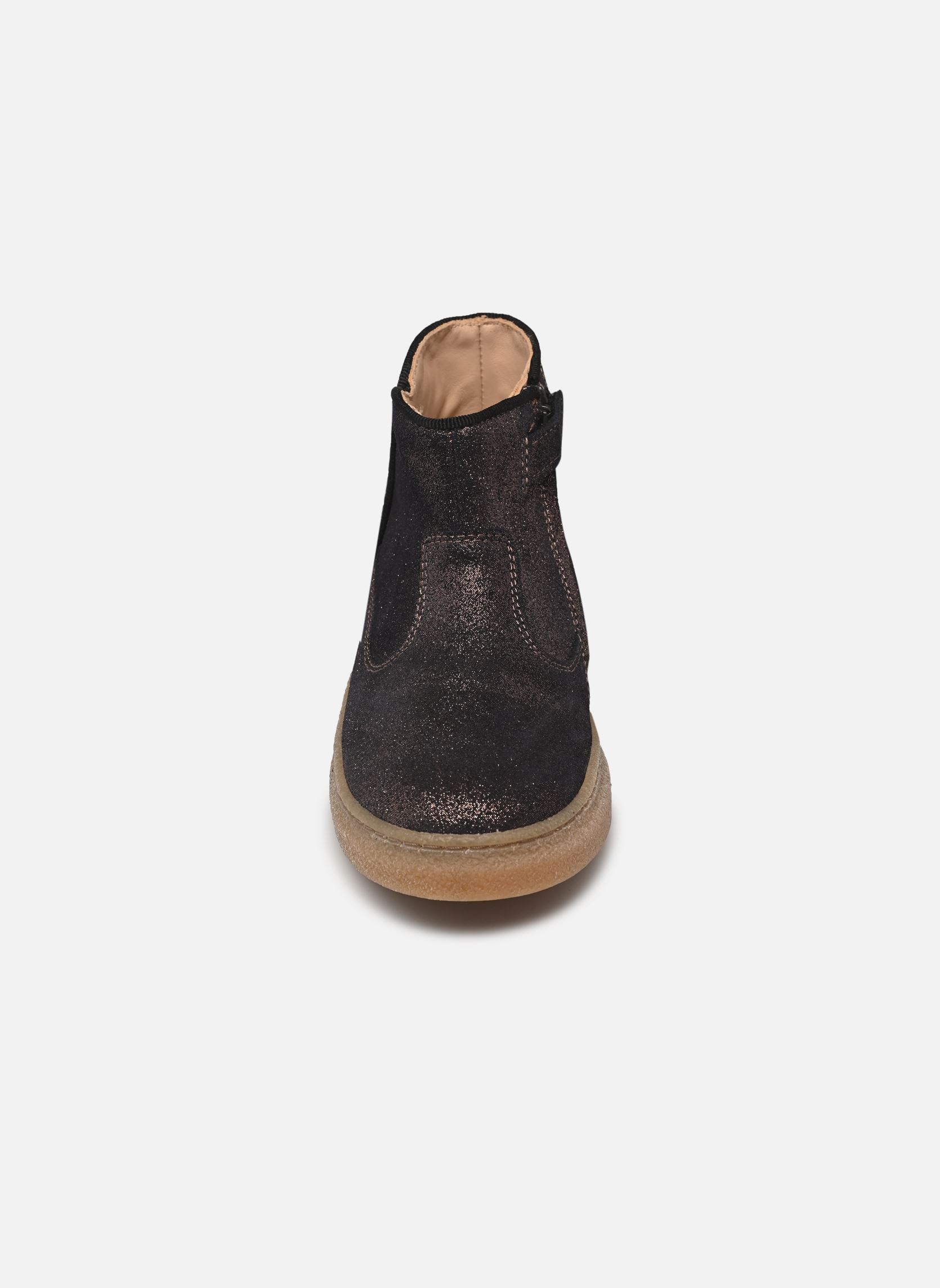 Stiefeletten / Ankle Boots TRIX BACK mädchen gold und bronze Pom d Api Stiefeletten / Ankle Boots TRIX BACK mädchen gold und bronze UNIVERSE-LEO NOIR