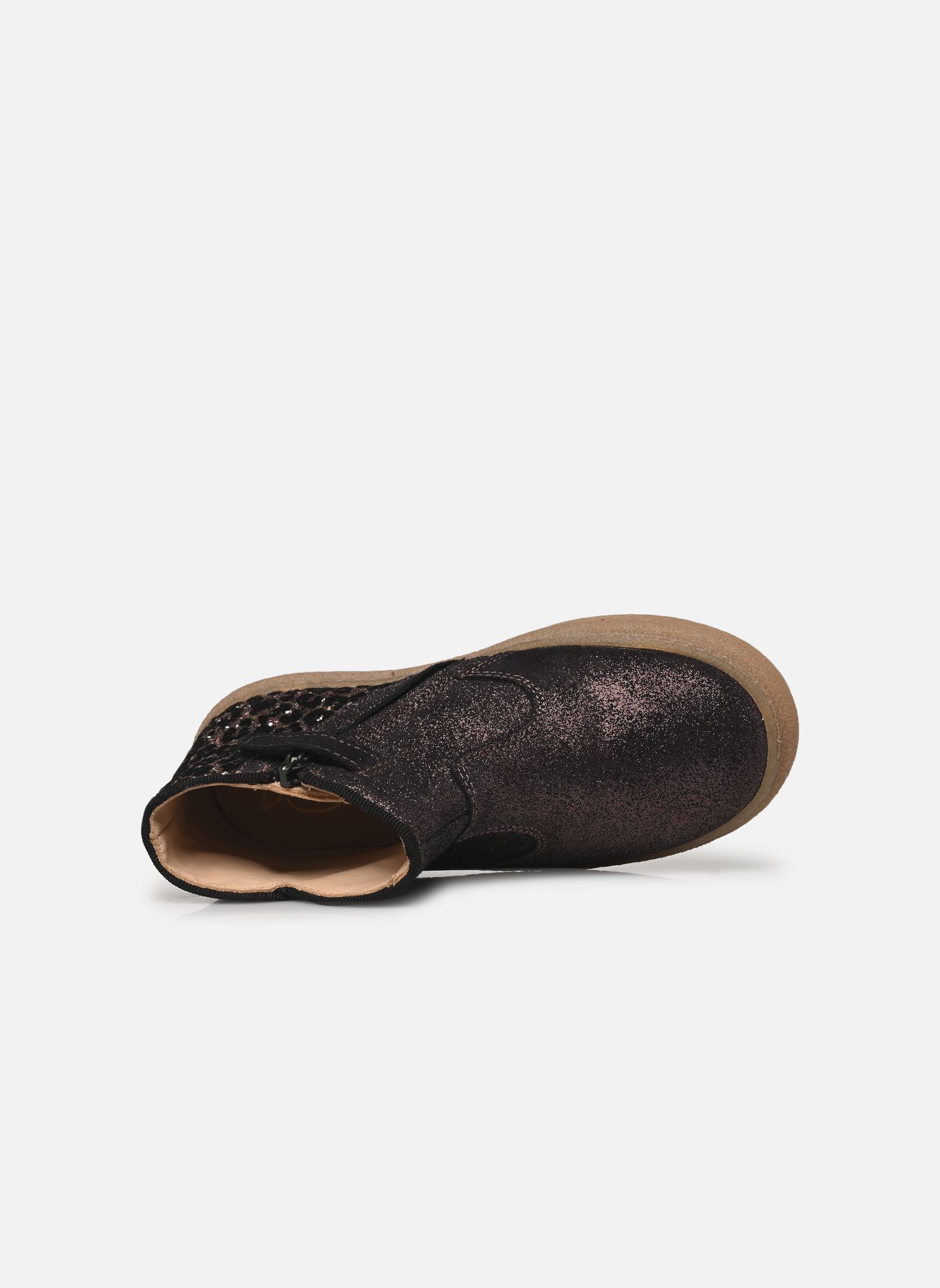 Stiefeletten / Ankle Boots TRIX BACK mädchen gold und bronze Pom d Api Stiefeletten / Ankle Boots TRIX BACK mädchen gold und bronze UNIVERSE-LEO NOIR
