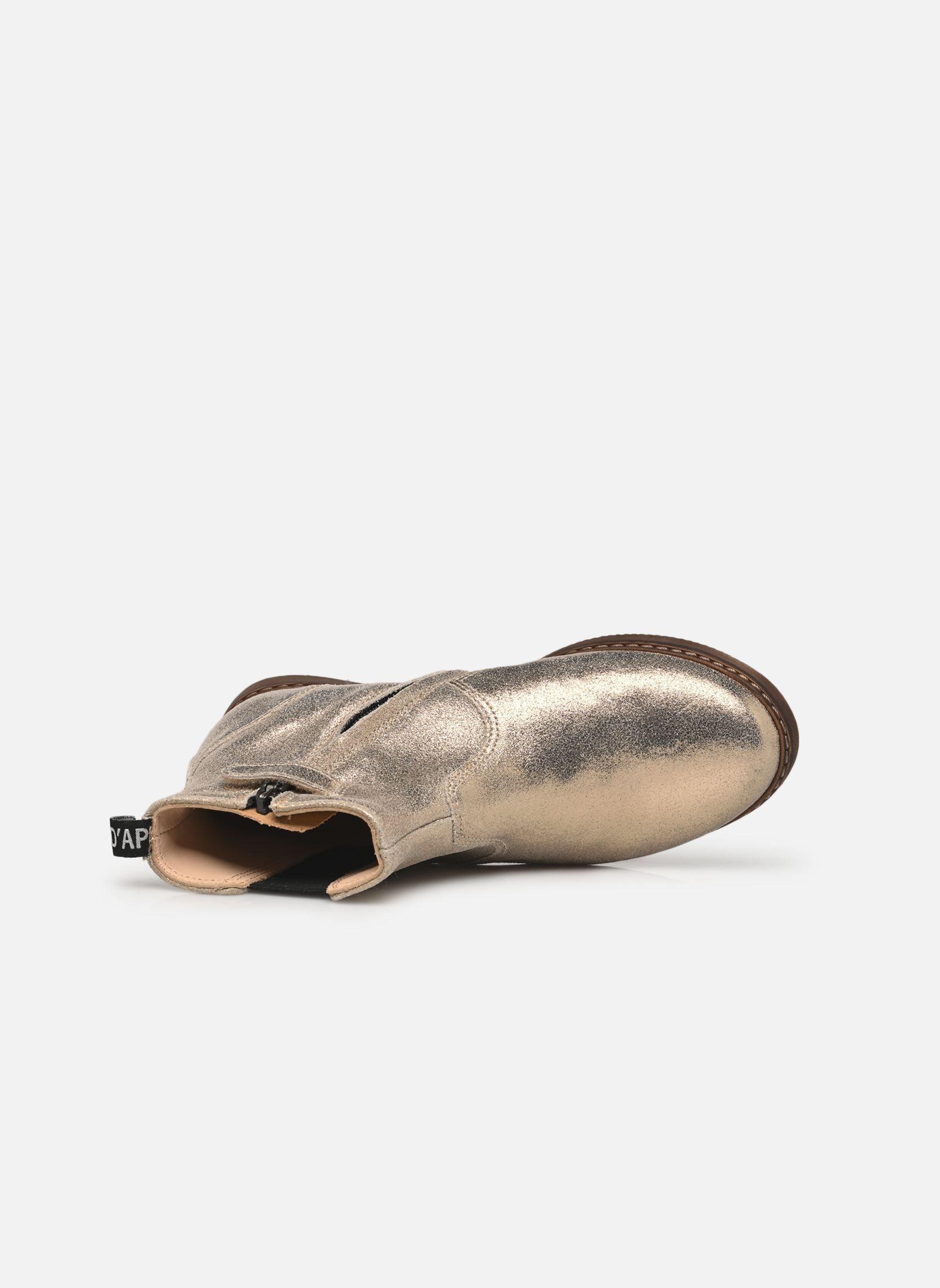 Bottines CITY JODNS fille or et bronze Pom d Api Bottines CITY JODNS fille or et bronze GOLD