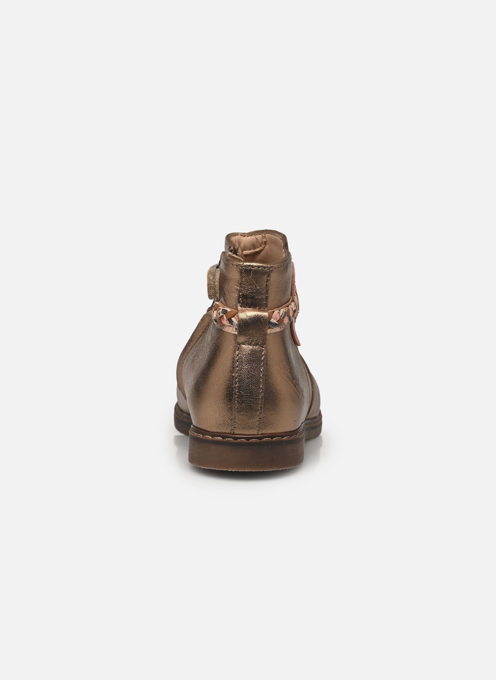 Bottines CITY ALTO fille or et bronze Pom d Api Bottines CITY ALTO fille or et bronze BROWN