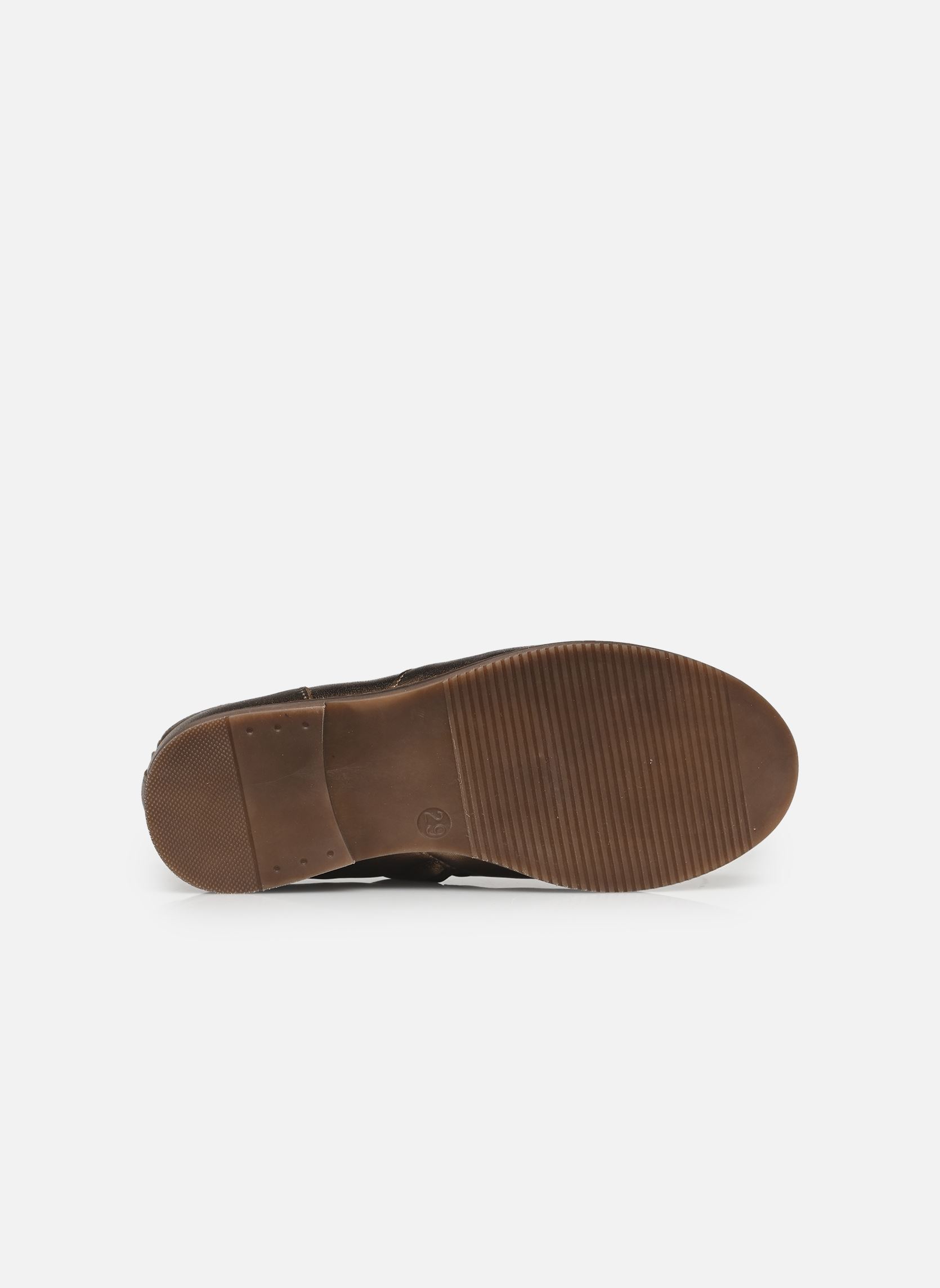 Bottines CITY ALTO fille or et bronze Pom d Api Bottines CITY ALTO fille or et bronze BROWN