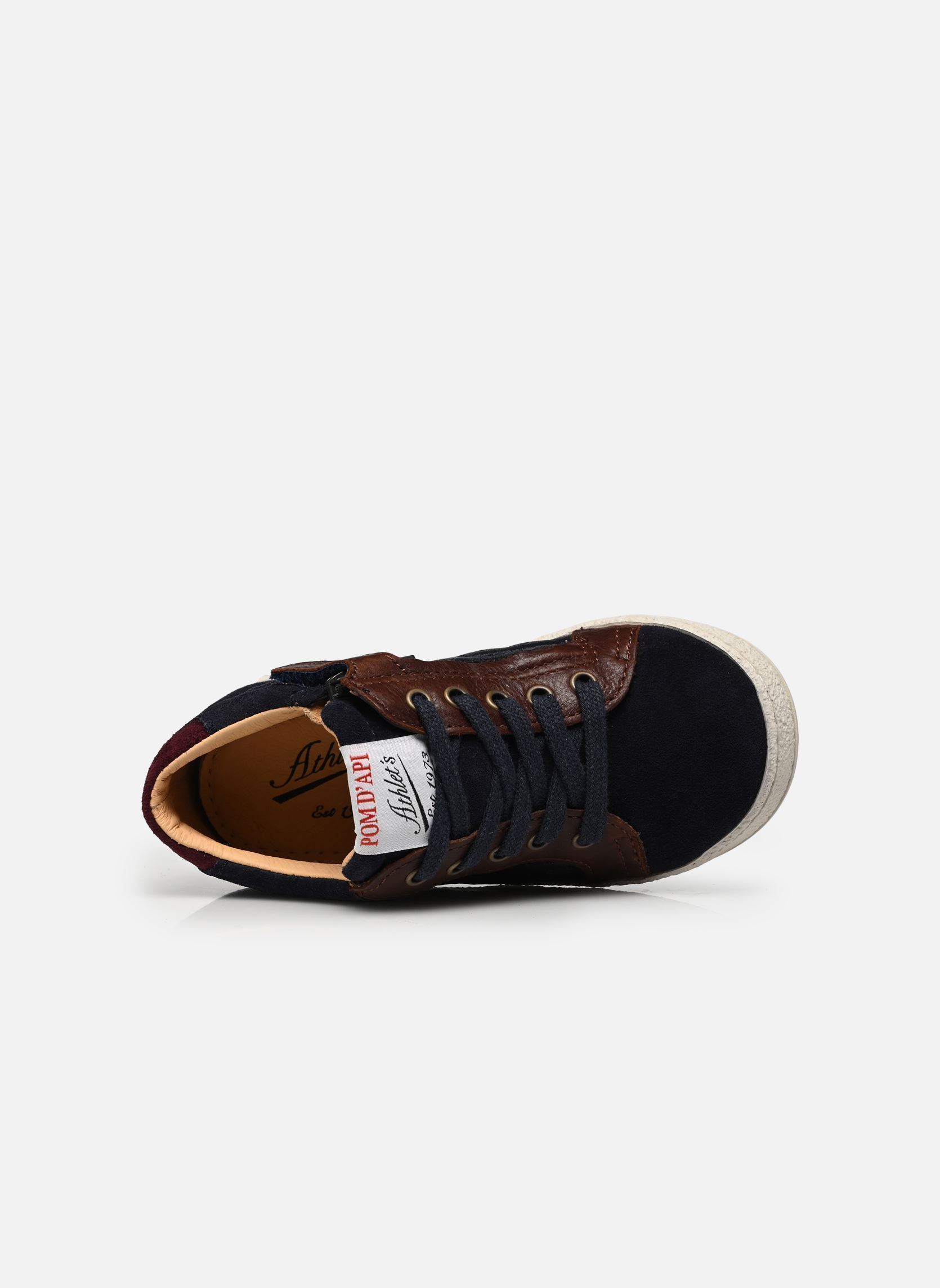 Niedrige Sneaker Mousse Lace Perfo jungen marineblau Pom d Api Niedrige Sneaker Mousse Lace Perfo jungen marineblau NAVY-BROWN