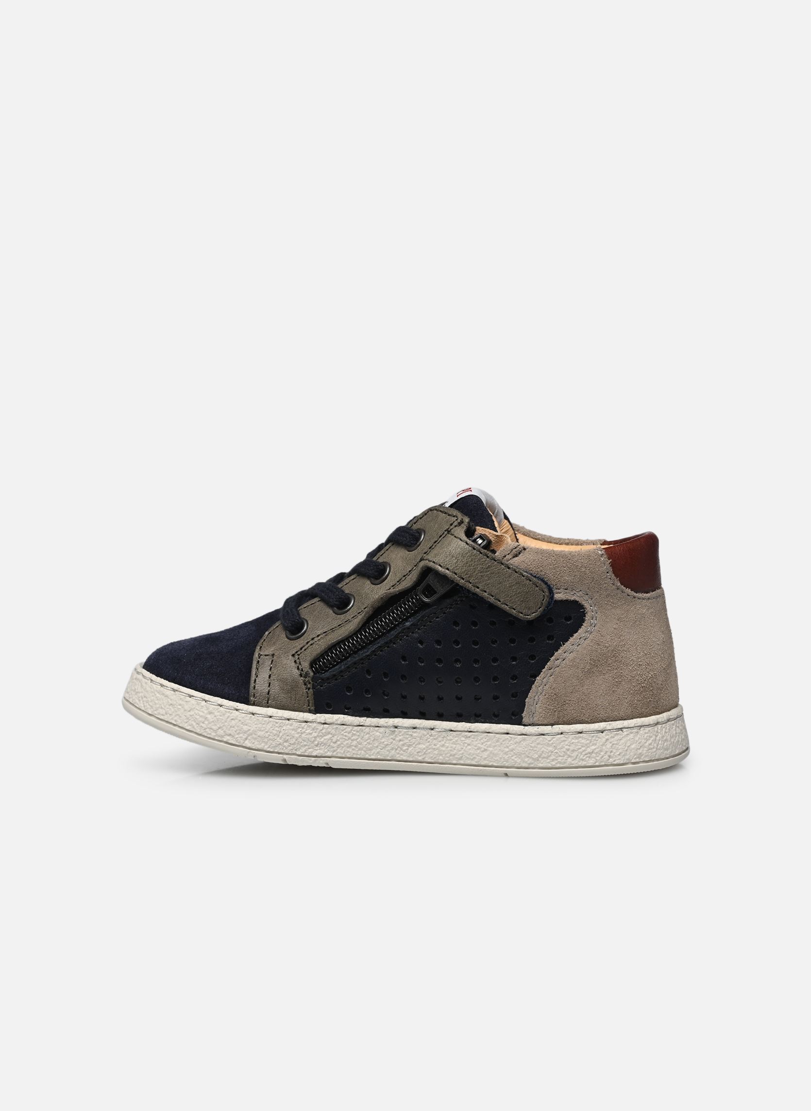 Sneaker MOUSSE LACE PERFO jungen mehrfarbig Pom d Api Sneaker MOUSSE LACE PERFO jungen mehrfarbig MARINE-KAKI
