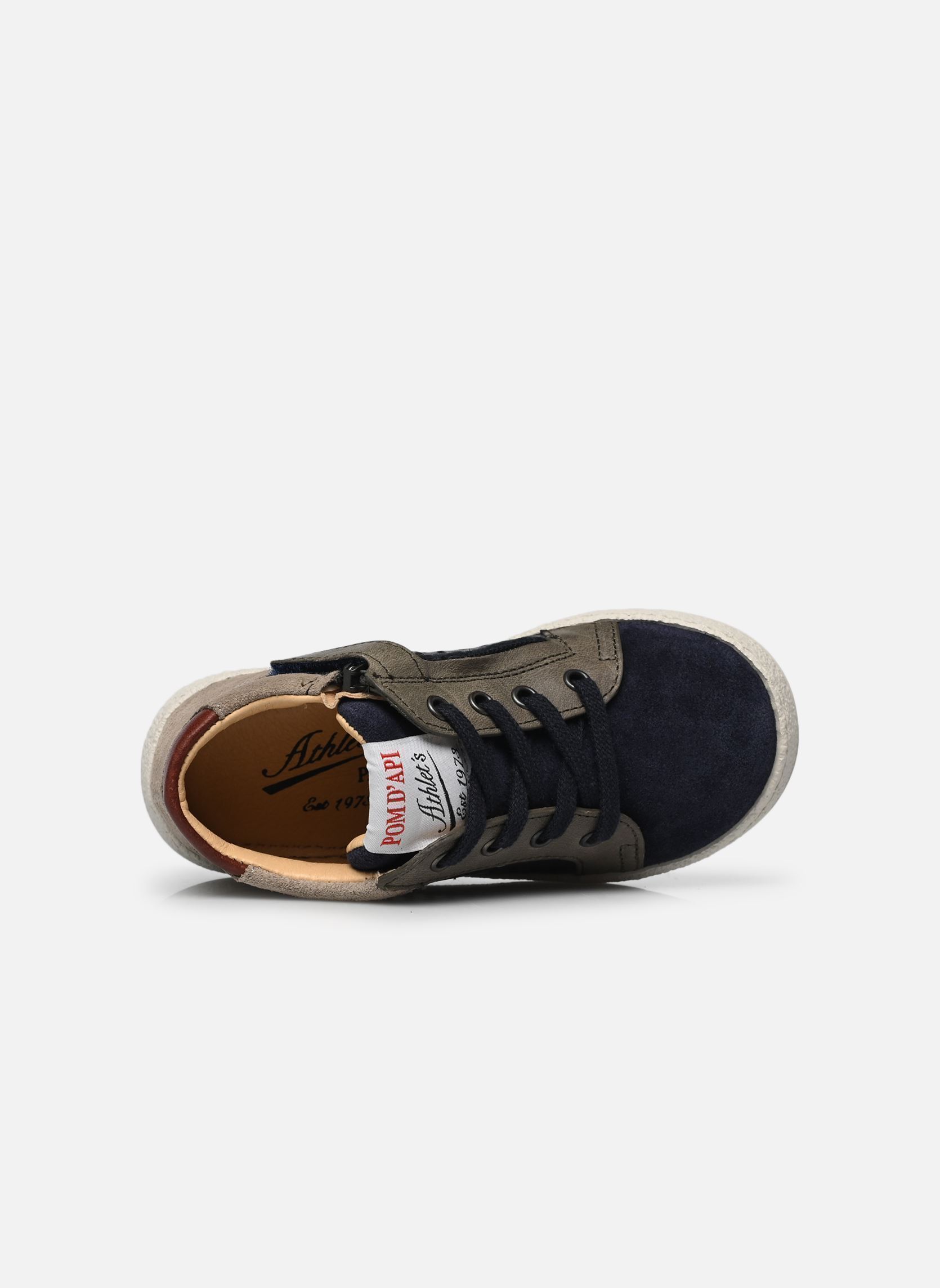 Sneaker MOUSSE LACE PERFO jungen mehrfarbig Pom d Api Sneaker MOUSSE LACE PERFO jungen mehrfarbig MARINE-KAKI