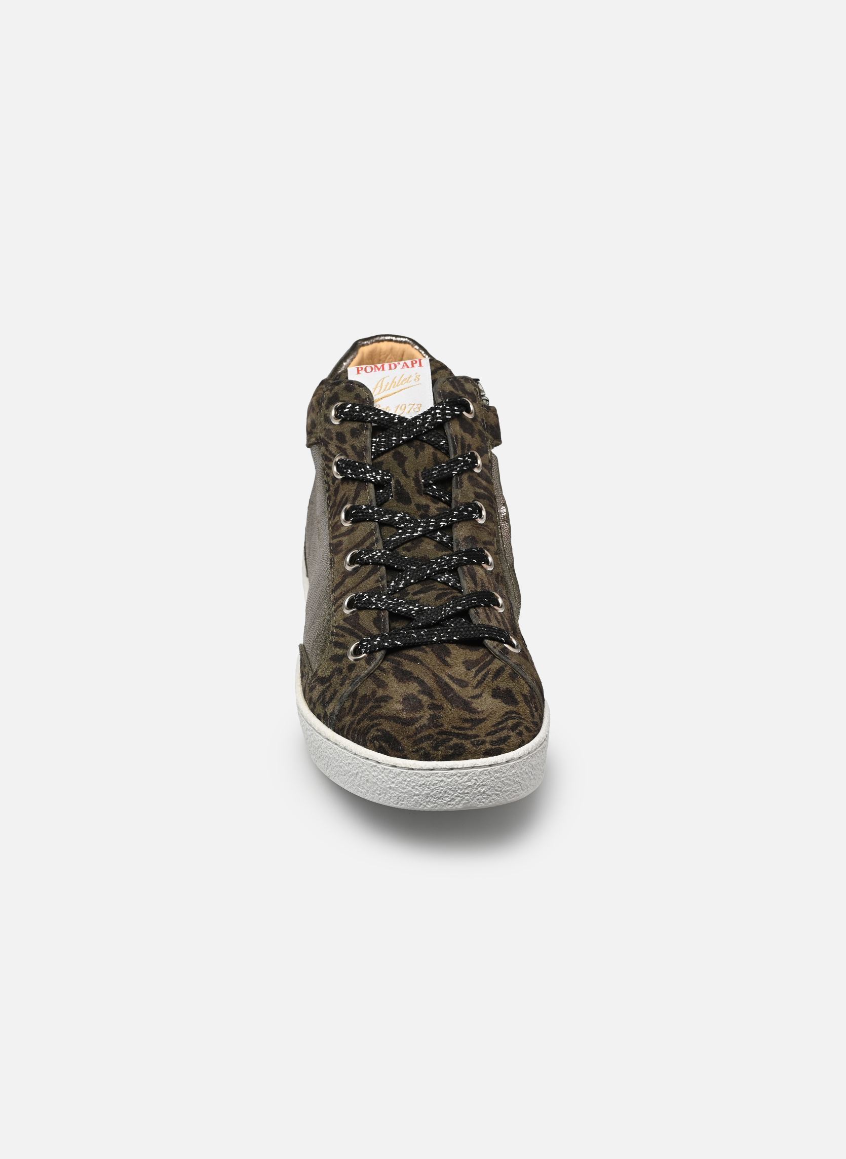 Niedrige Sneaker Top Touch Lace mädchen grün Pom d Api Niedrige Sneaker Top Touch Lace mädchen grün KAKI-OLIVE
