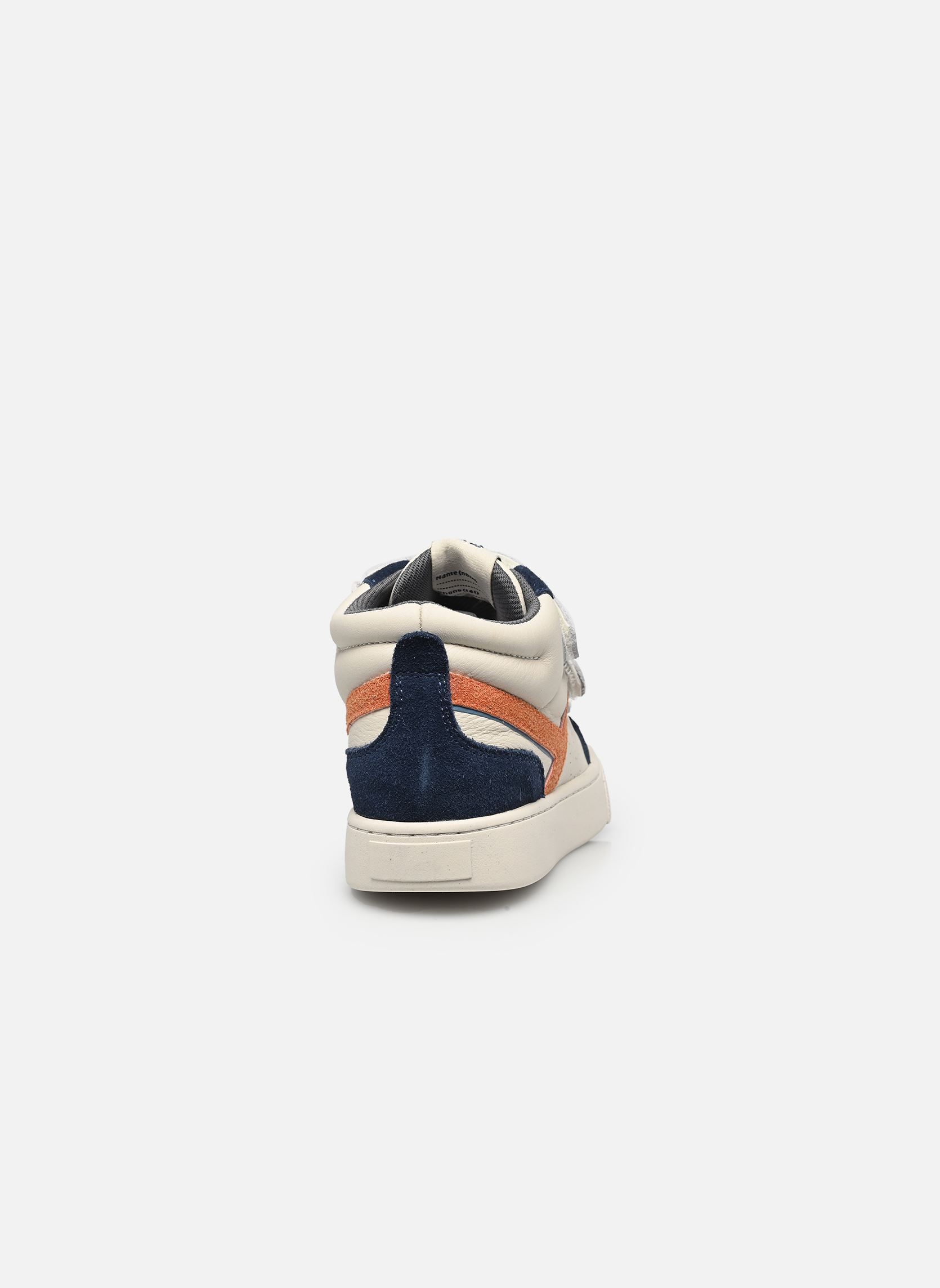 Baskets TC 17 HI EASY garçon blanc Tartine et Chocolat Baskets TC 17 HI EASY garçon blanc WHITE-DK NAVY-DK ORA
