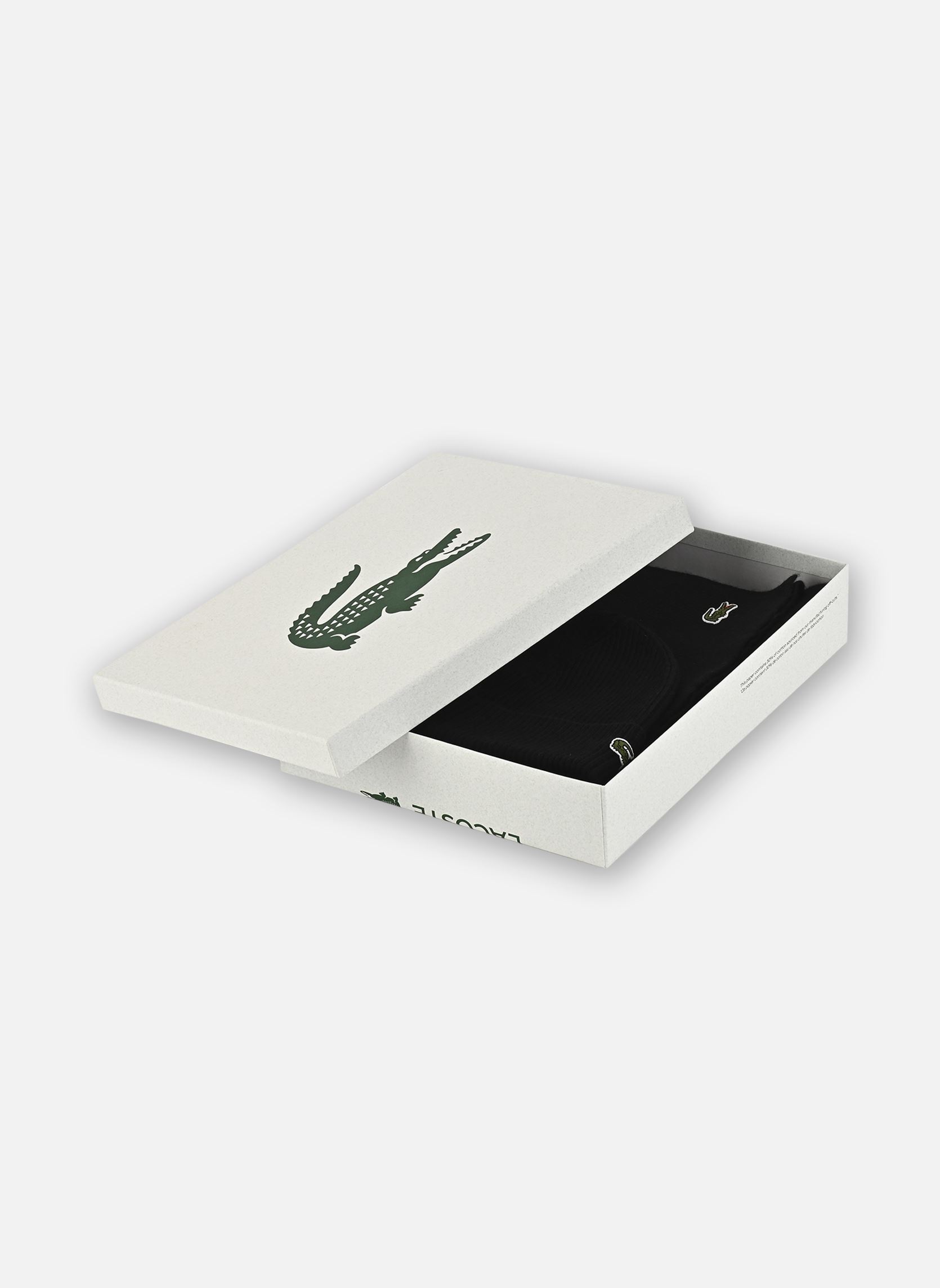 Bonnets Coffret Echarpe Bonnet RB5385 homme noir Lacoste Bonnets Coffret Echarpe Bonnet RB5385 homme noir NOIR