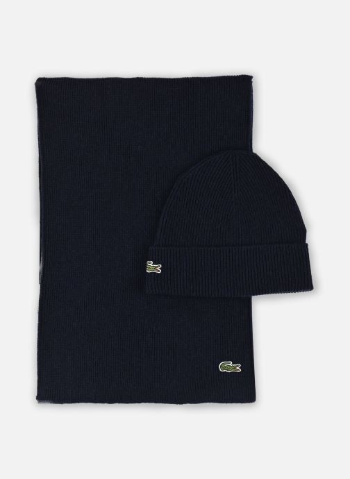 Lacoste Mutsen Coffret Echarpe Bonnet RB5385 heren blauw