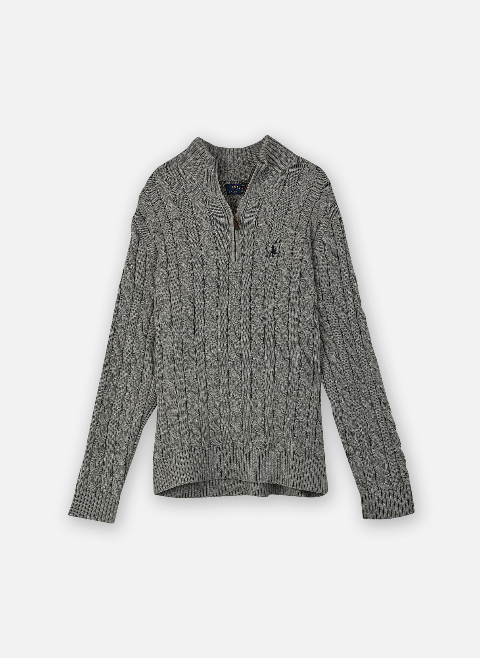 Pullover Lsdriverhzpp-Long Sleeve-Pullover herren grau Polo Ralph Lauren Pullover Lsdriverhzpp-Long Sleeve-Pullover herren grau Fawn Grey Heather