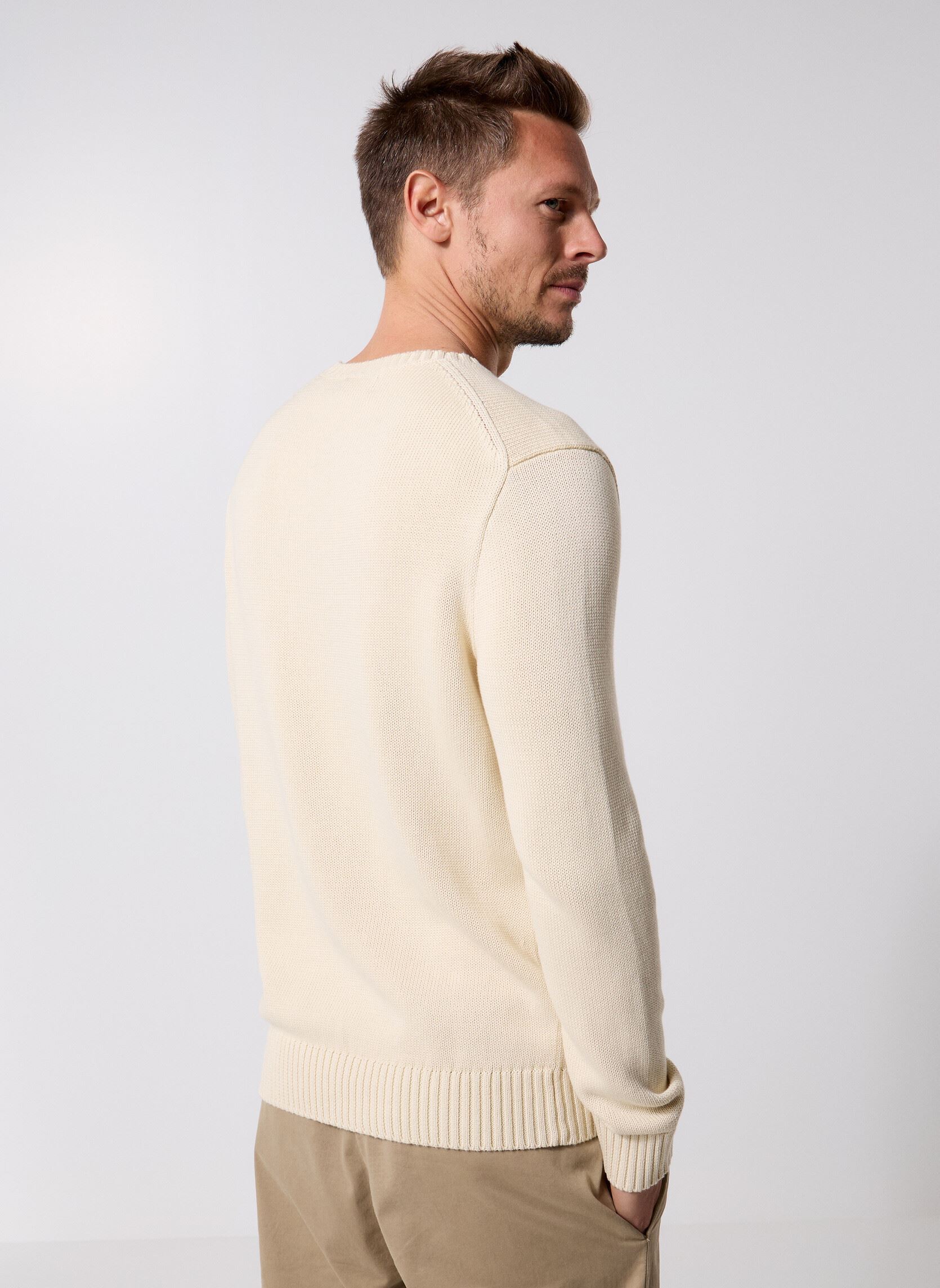 Truien Lscnpp7Gg-Long Sleeve-Sweater heren wit Polo Ralph Lauren Truien Lscnpp7Gg-Long Sleeve-Sweater heren wit ANDOVER CREAM