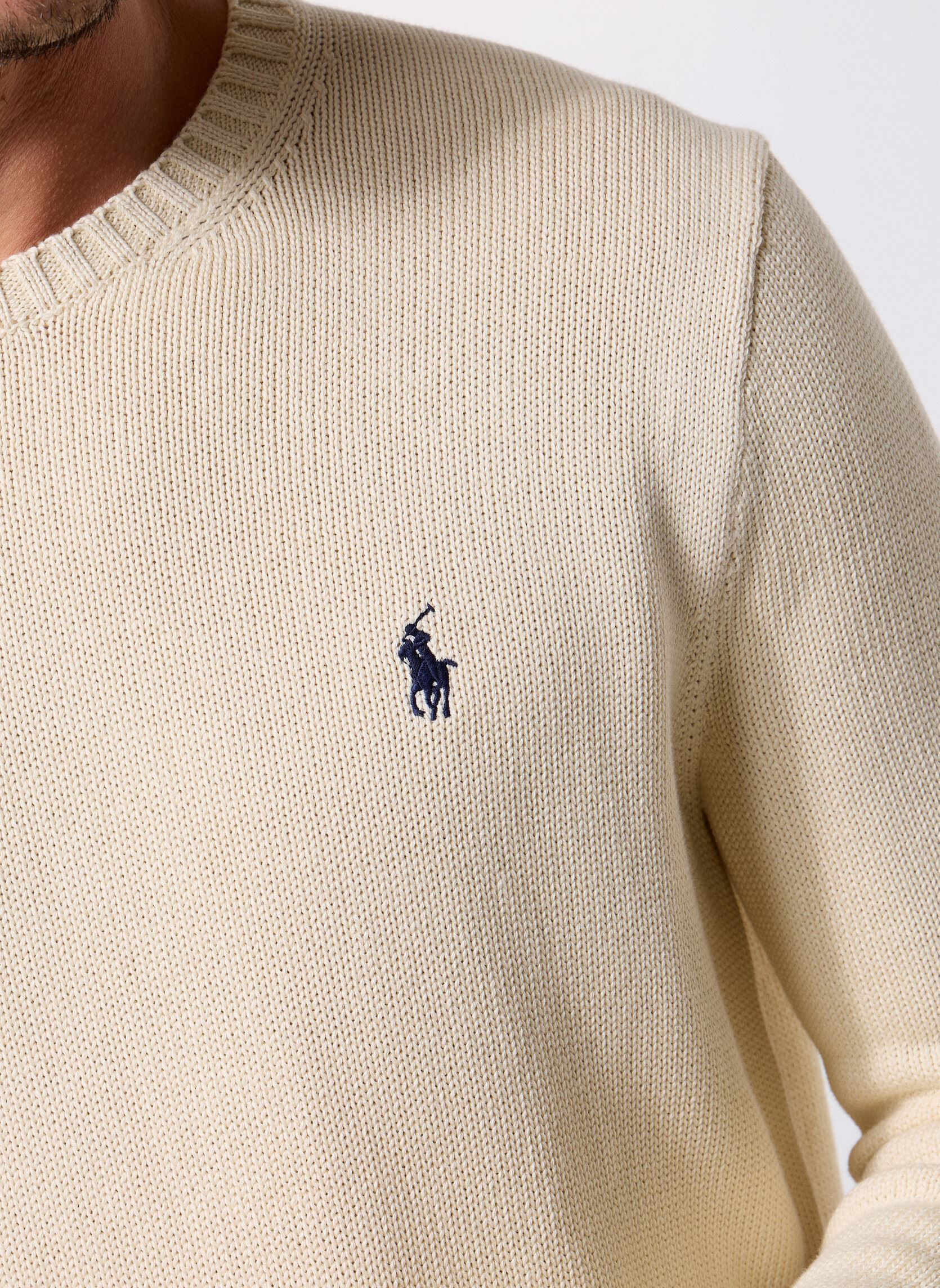 Truien Lscnpp7Gg-Long Sleeve-Sweater heren wit Polo Ralph Lauren Truien Lscnpp7Gg-Long Sleeve-Sweater heren wit ANDOVER CREAM