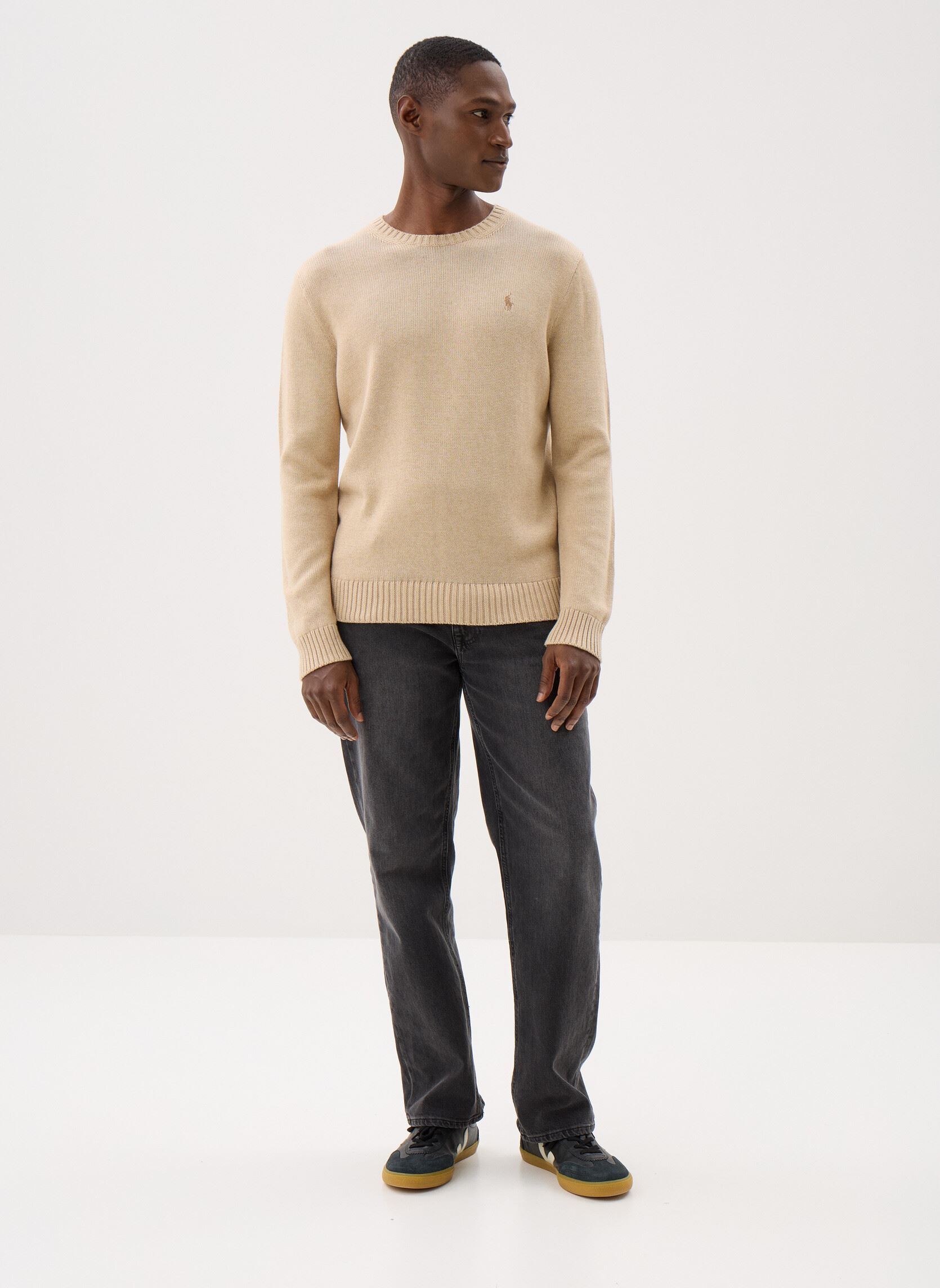 Pullover Lscnpp7Gg-Long Sleeve-Sweater herren beige Polo Ralph Lauren Pullover Lscnpp7Gg-Long Sleeve-Sweater herren beige DUNE MELANGE