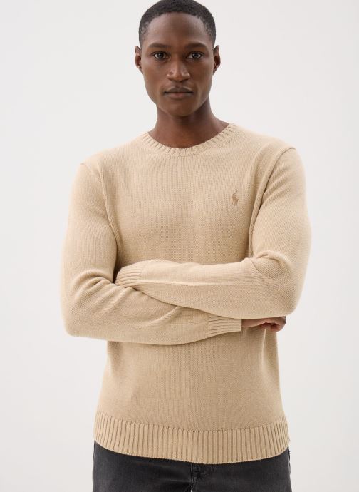 Polo Ralph Lauren Pulls Lscnpp7Gg-Long Sleeve-Sweater homme beige