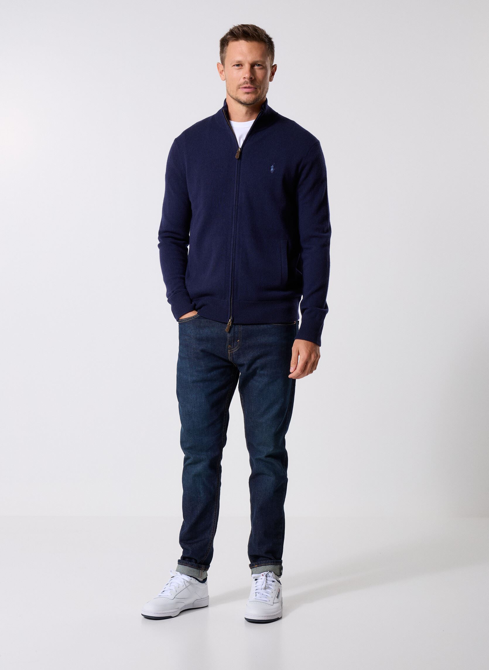 Gilets Ls Fz Pp-Long Sleeve-Full Zip homme bleu Polo Ralph Lauren Gilets Ls Fz Pp-Long Sleeve-Full Zip homme bleu HUNTER NAVY
