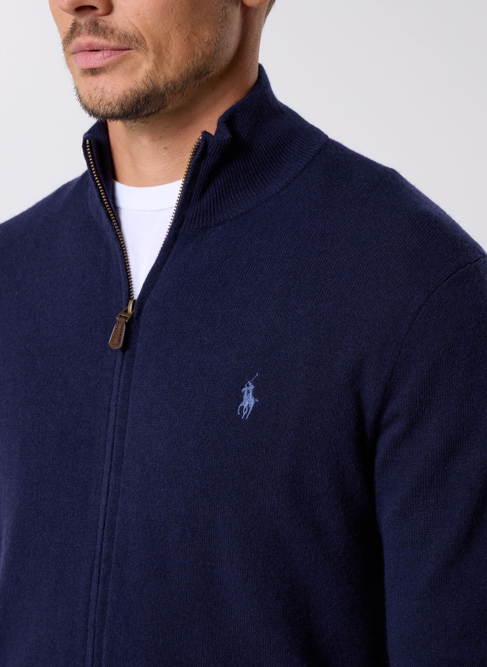 Gilets Ls Fz Pp-Long Sleeve-Full Zip homme bleu Polo Ralph Lauren Gilets Ls Fz Pp-Long Sleeve-Full Zip homme bleu HUNTER NAVY