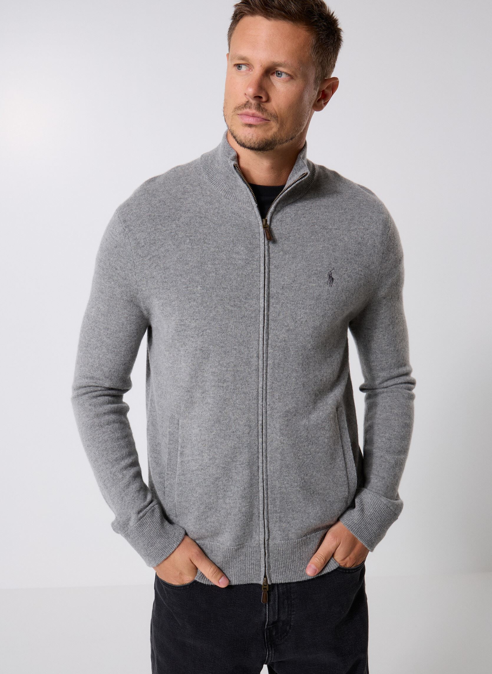 Vêtements Polo Ralph Lauren Ls Fz Pp Long Sleeve Full Zip pour Accessoires