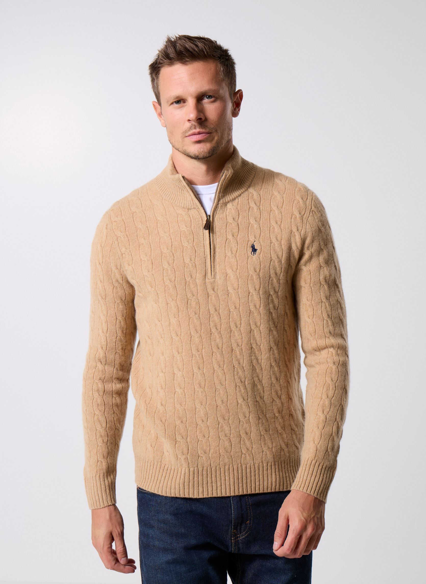 Vêtements Polo Ralph Lauren Pull Torsadé En Laine Et Cachemire 710876766 pour Accessoires