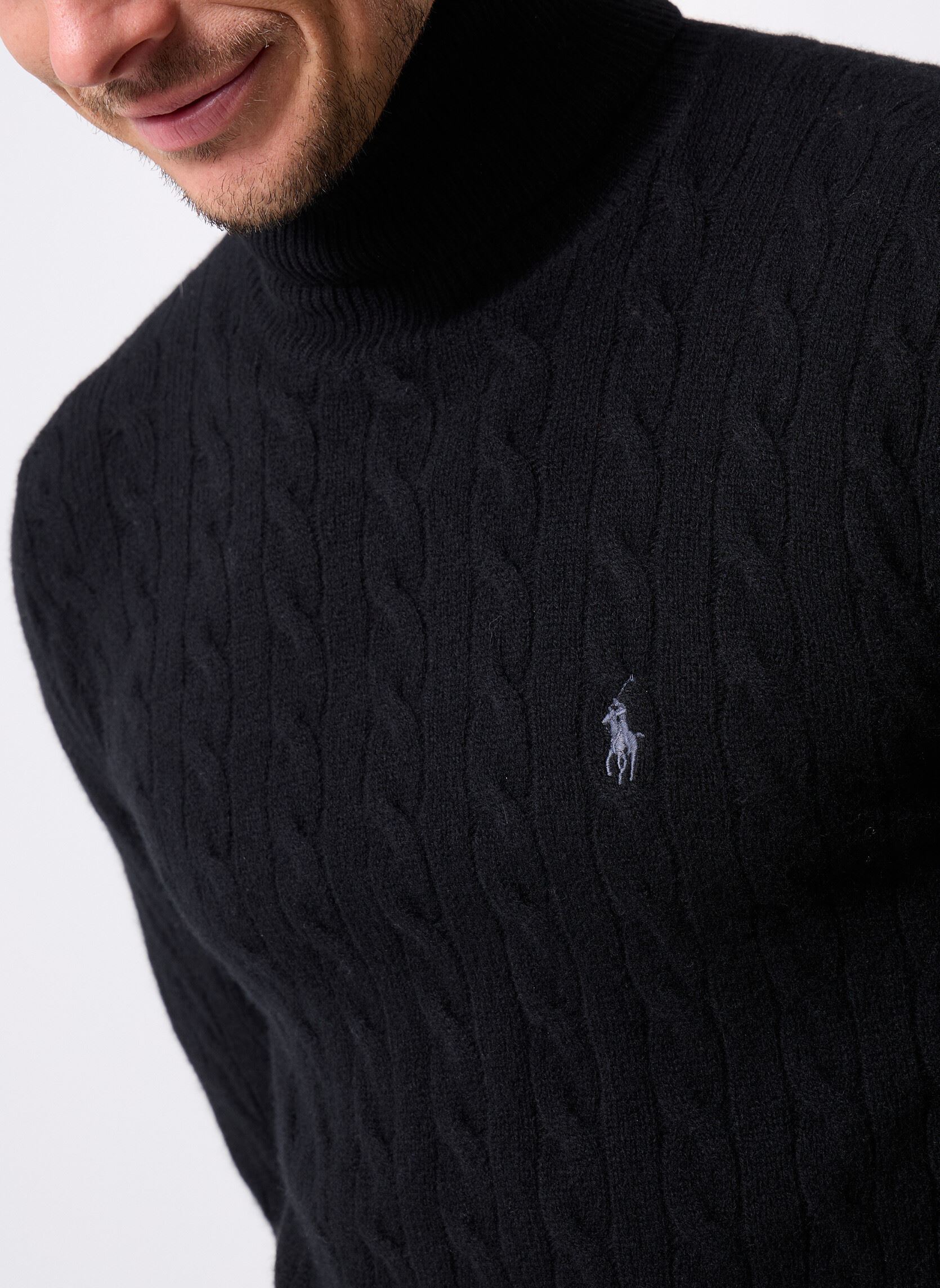 Truien Lscabletnpp-Long Sleeve-Pullover heren zwart Polo Ralph Lauren Truien Lscabletnpp-Long Sleeve-Pullover heren zwart POLO BLACK