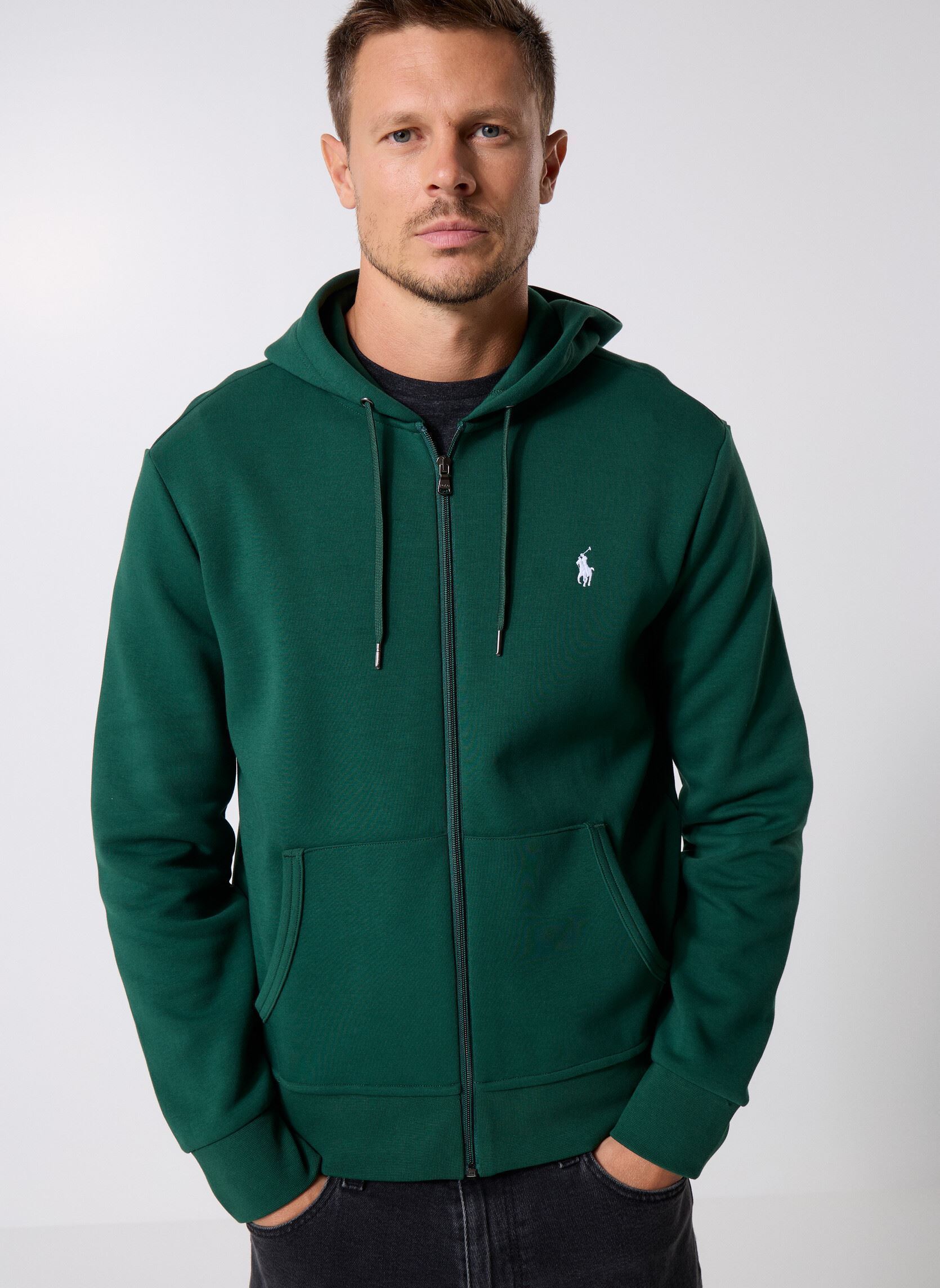 Sweat shirt Polo Ralph Lauren SWEATSHIRT ZIPPE EN DOUBLE KNIT TECH EU - vue 4