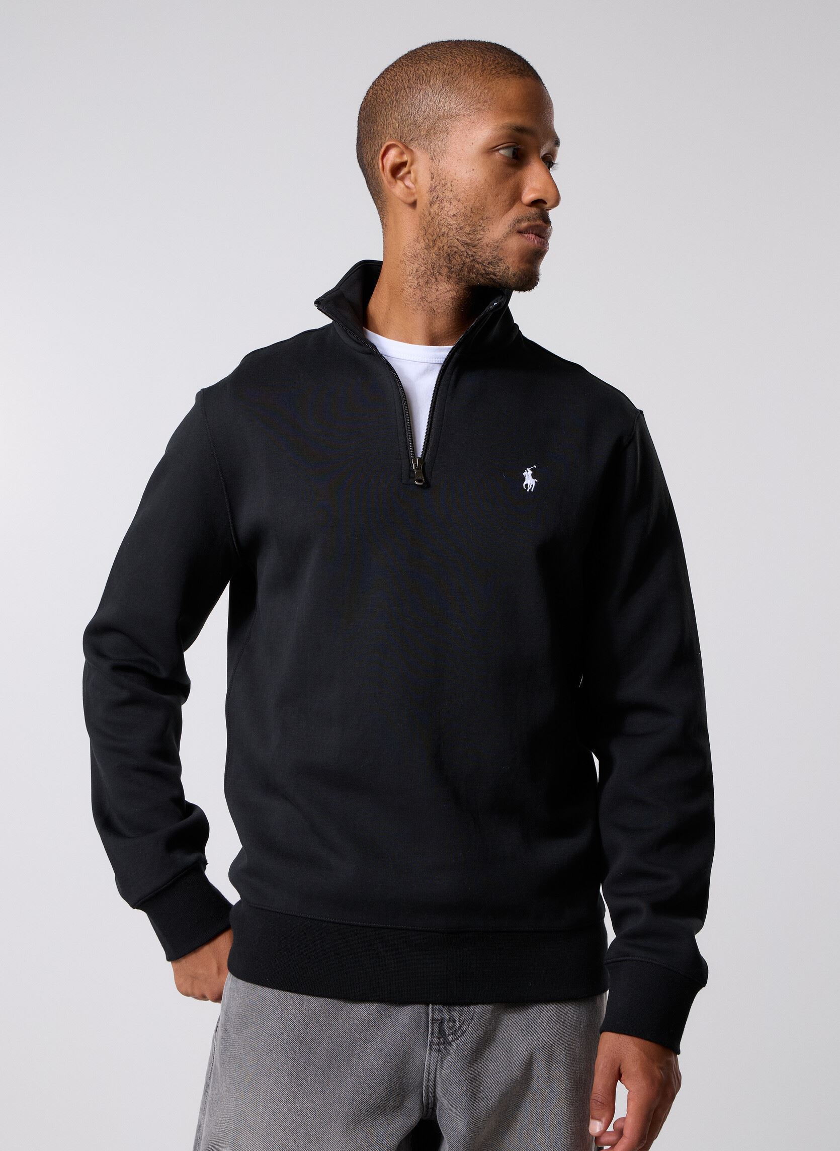 Sweat shirt Polo Ralph Lauren SWEATSHIRT DEMI ZIP EN MOLLETON EU - vue 6