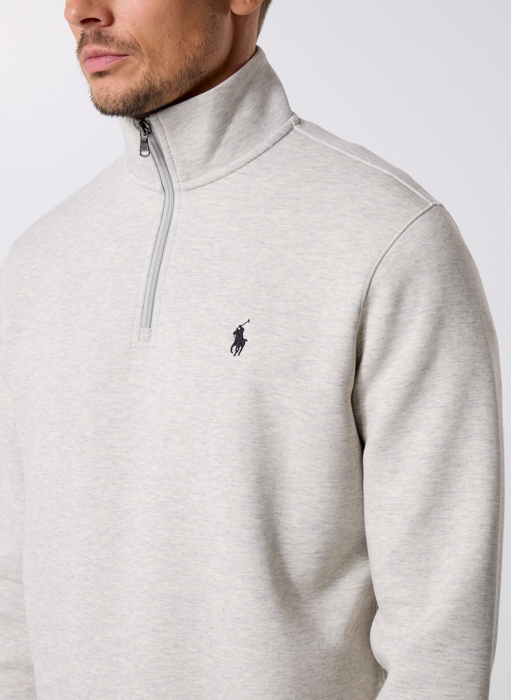 Sweaters met rits Lshzm21-Long Sleeve-Sweatshirt heren grijs Polo Ralph Lauren Sweaters met rits Lshzm21-Long Sleeve-Sweatshirt heren grijs LT SPORT HEATHER/C9760