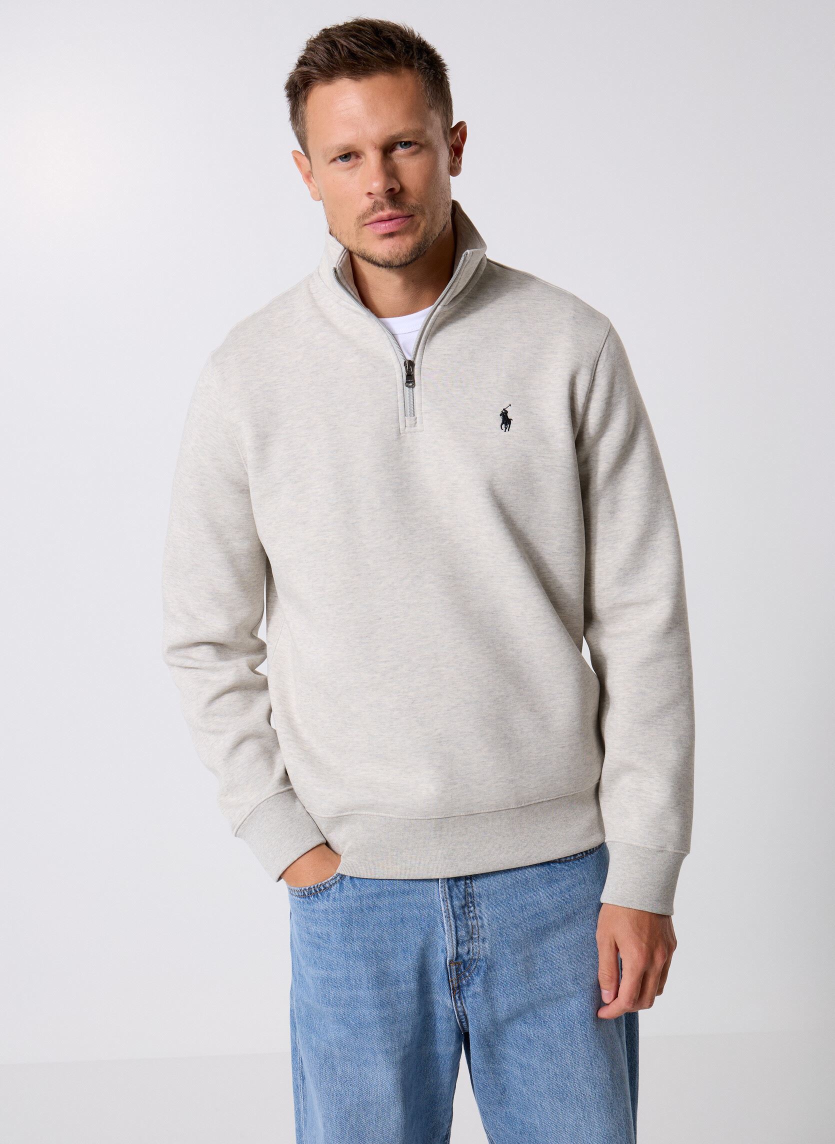 Sweat shirt Polo Ralph Lauren SWEATSHIRT DEMI ZIP EN MOLLETON EU - vue 2