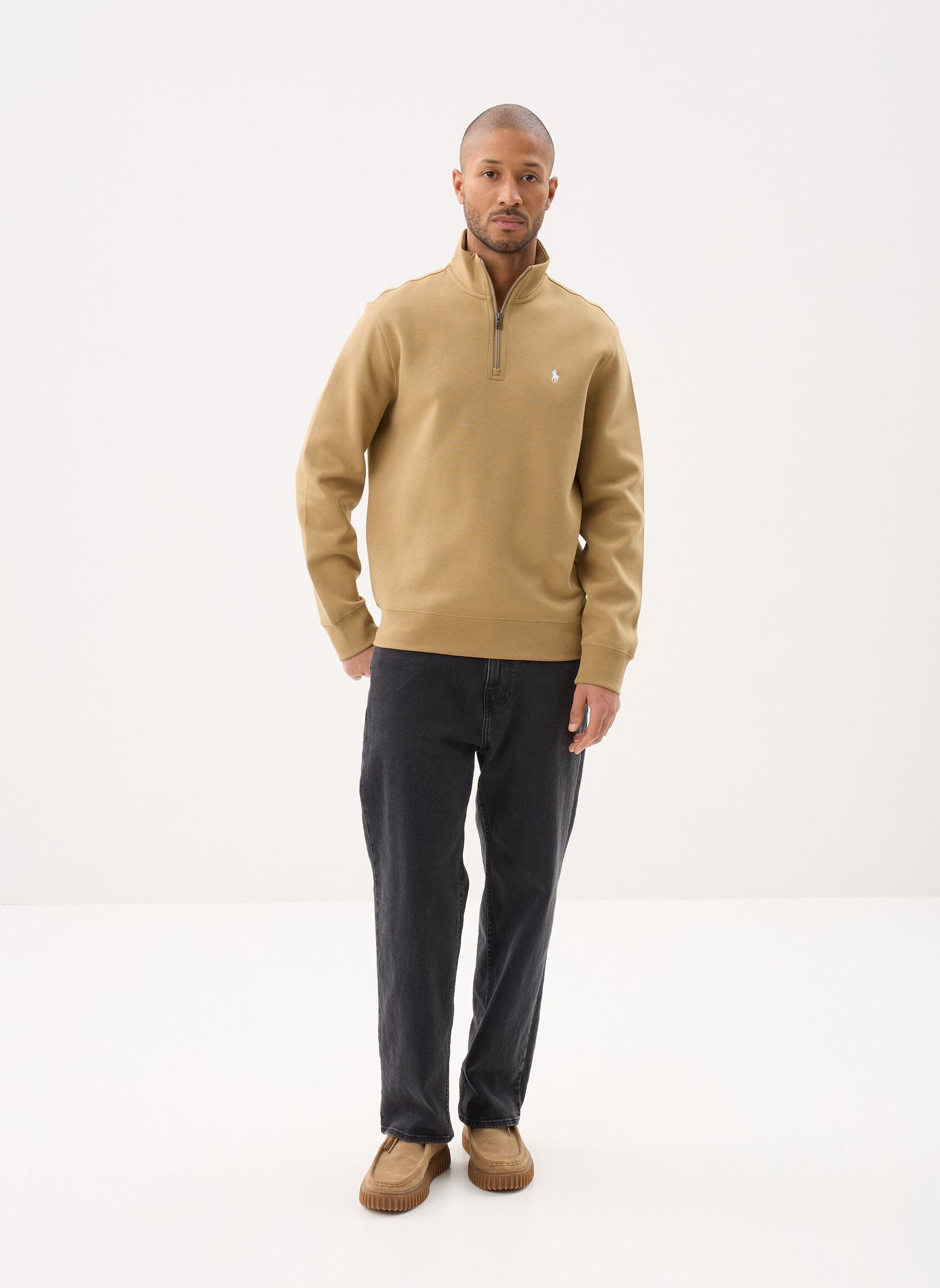 Sweats zippés Lshzm21-Long Sleeve-Sweatshirt homme marron Polo Ralph Lauren Sweats zippés Lshzm21-Long Sleeve-Sweatshirt homme marron DESERT TAN/C1730