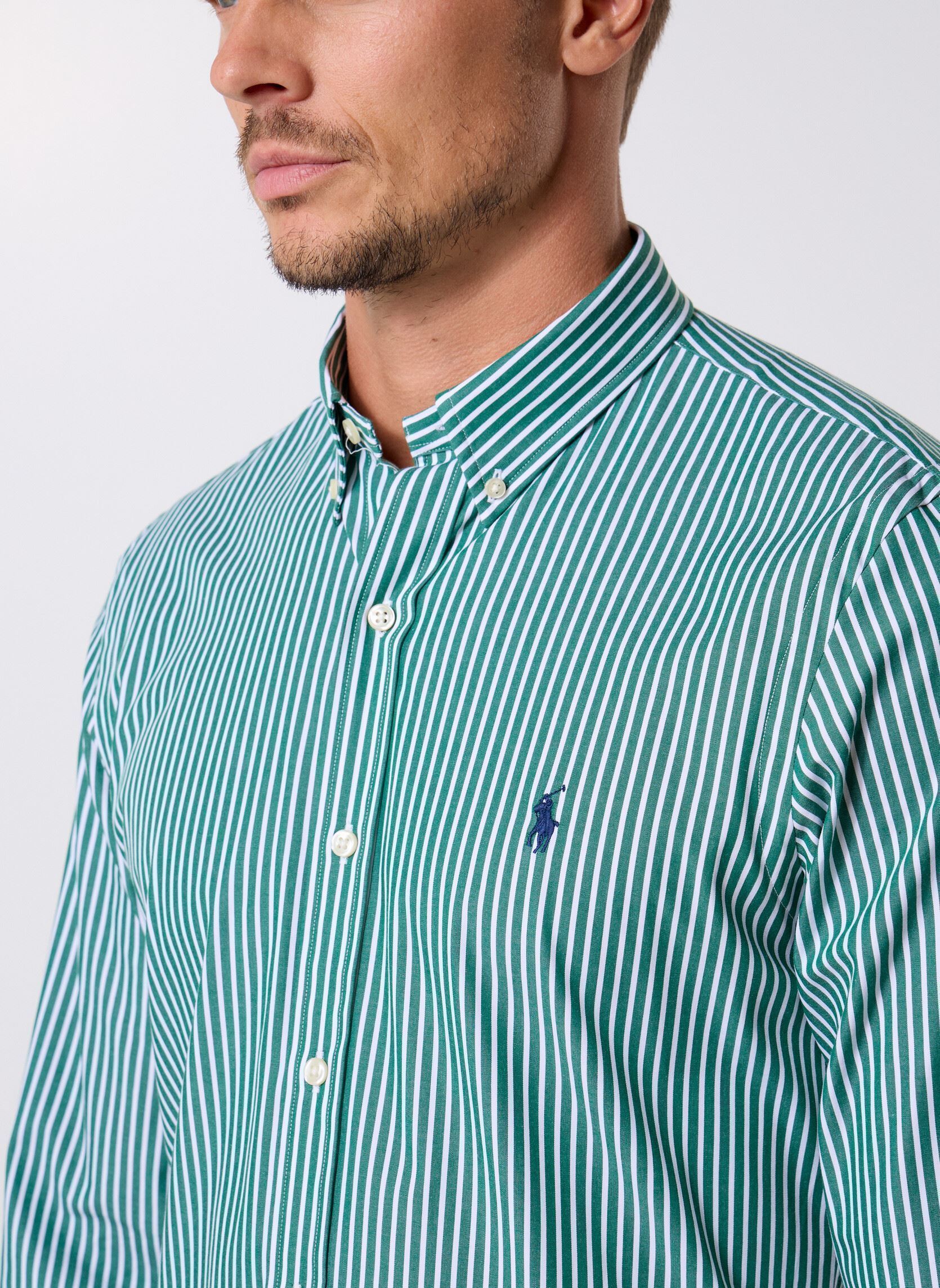 Camicie Slbdppcs-Long Sleeve-Sport Shirt uomo verde Polo Ralph Lauren Camicie Slbdppcs-Long Sleeve-Sport Shirt uomo verde 6779K NEW FOREST WHITE