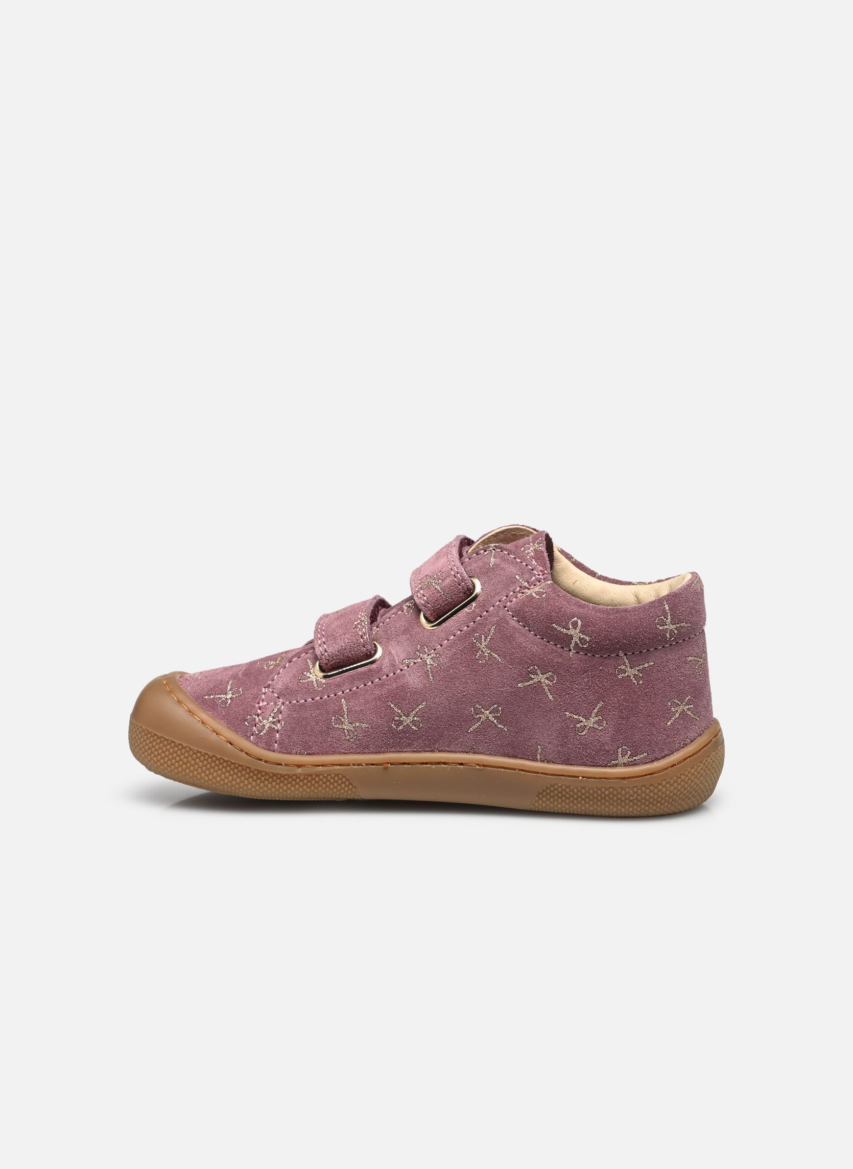 Bottines Amur VL Barefoot fille rose Naturino Bottines Amur VL Barefoot fille rose SUEDE PR.GLITTER MINI BOWS MAG