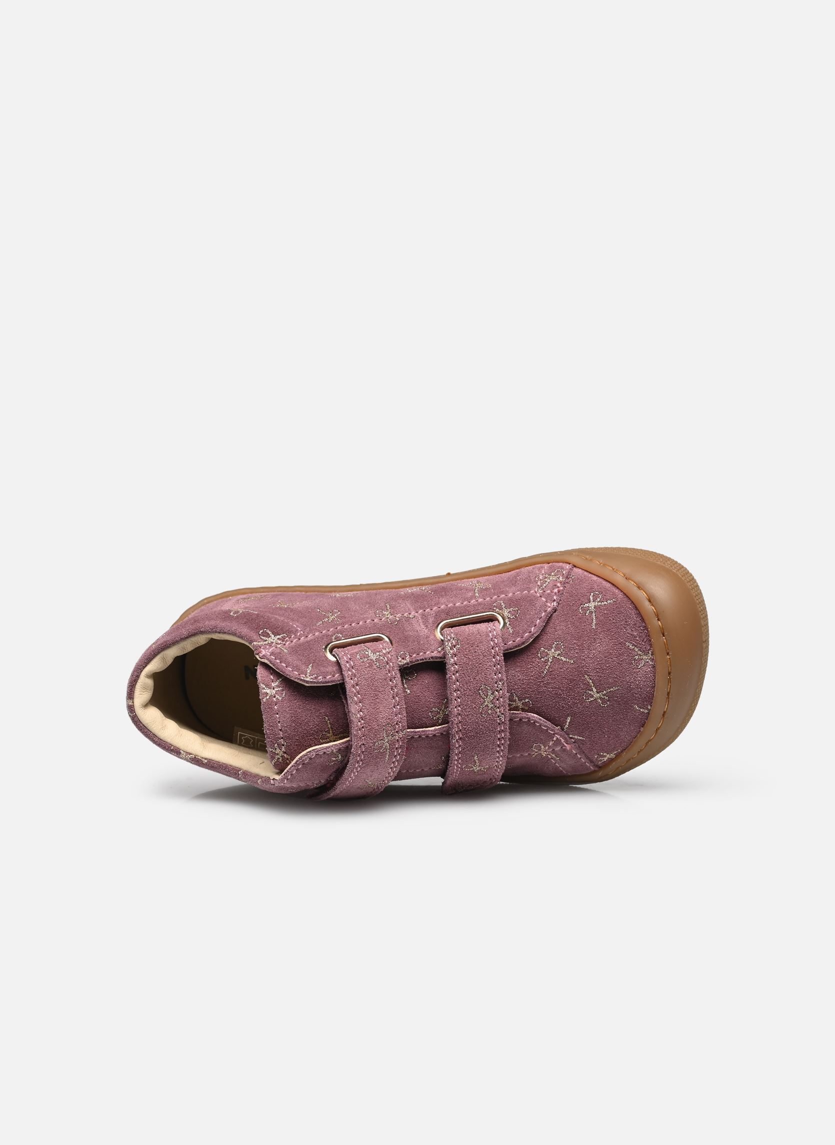Bottines Amur VL Barefoot fille rose Naturino Bottines Amur VL Barefoot fille rose SUEDE PR.GLITTER MINI BOWS MAG