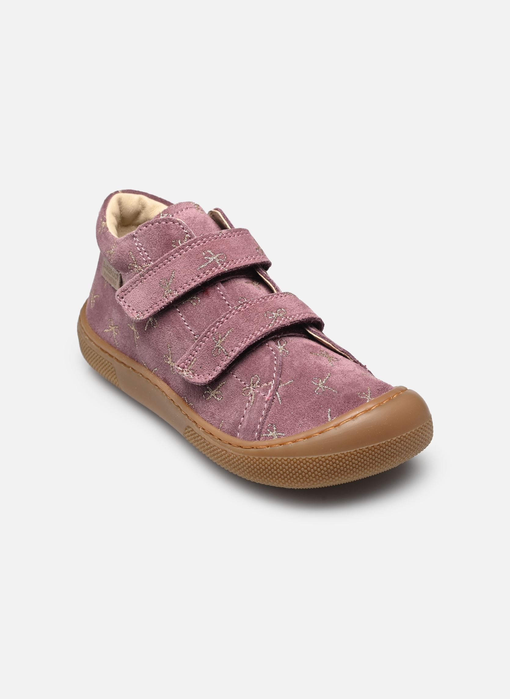 Bottines Amur VL Barefoot fille rose Naturino Bottines Amur VL Barefoot fille rose SUEDE PR.GLITTER MINI BOWS MAG